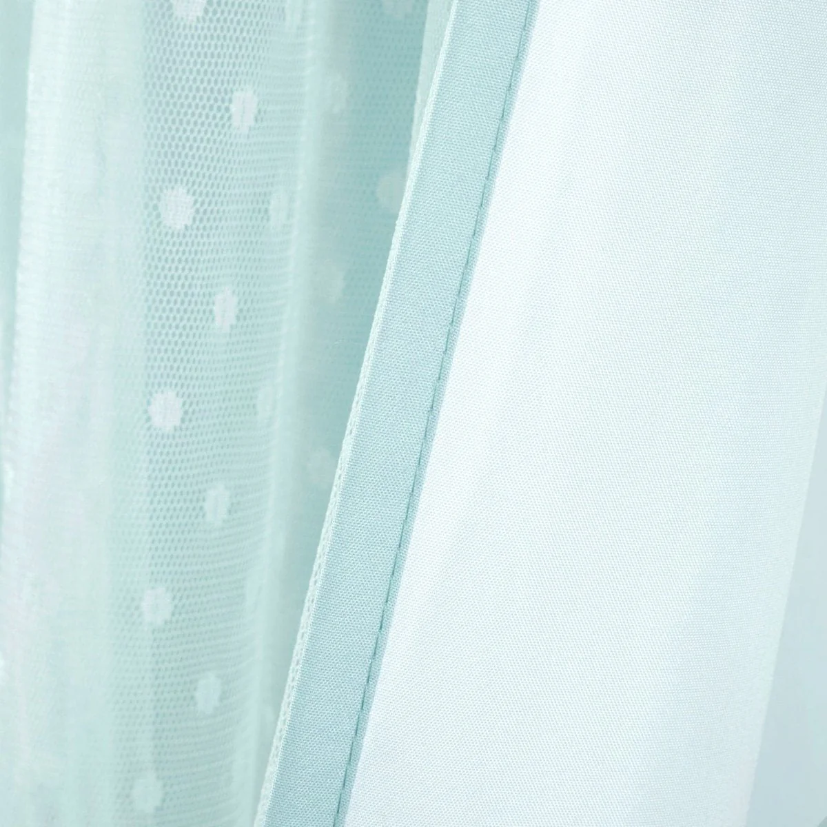 Cottage Polka Dot Sheer Window Curtain Panel Set - Image 22