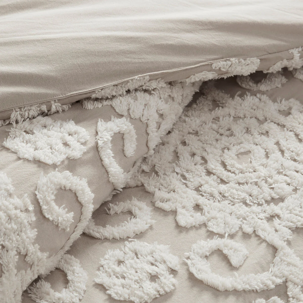 Cotton Comforter Mini Set Taupe King - Image 11