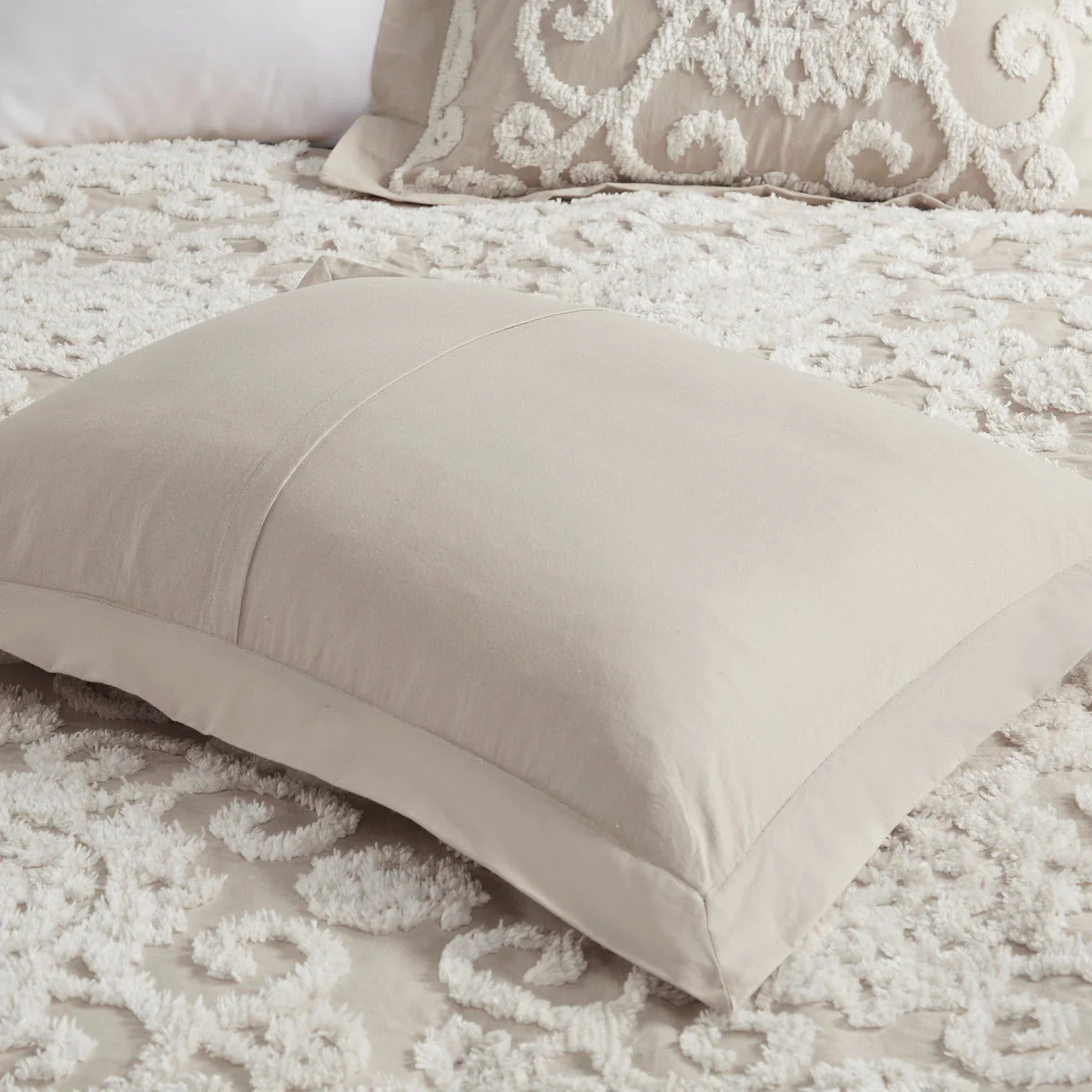 Cotton Comforter Mini Set Taupe King - Image 13
