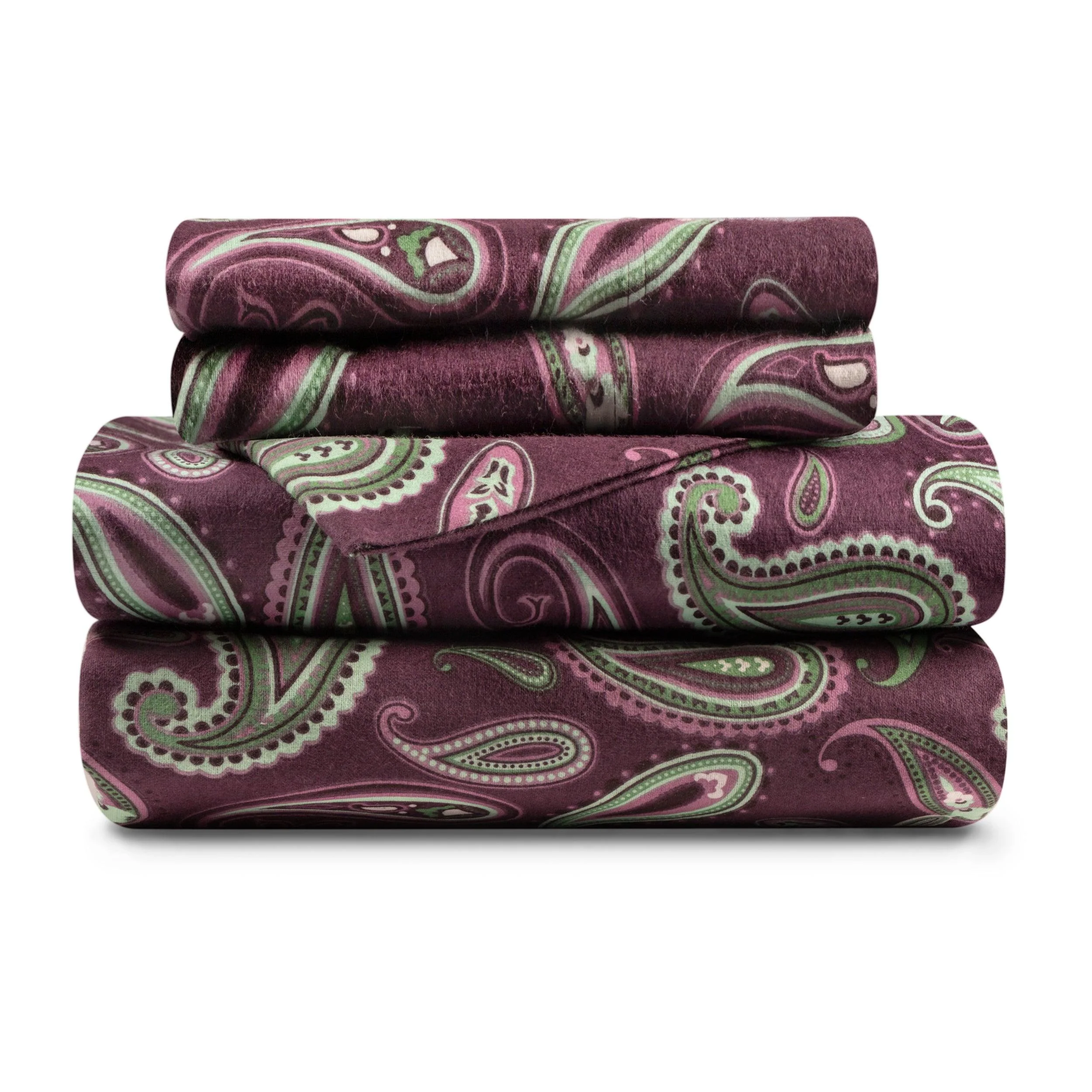 100% Cotton Flannel Bed Sheet Set Floral Paisley Deep Pocket - Image 22