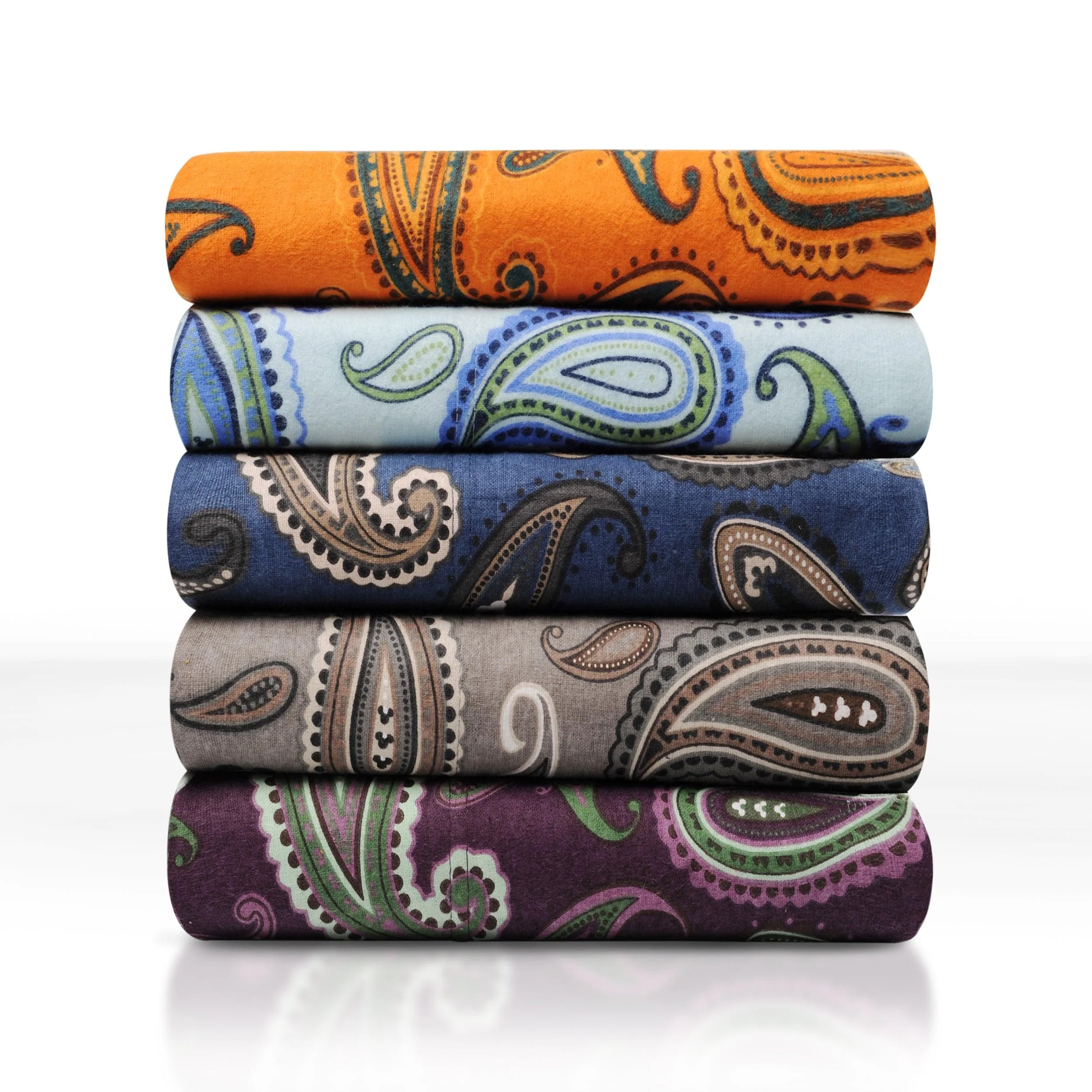 100% Cotton Flannel Bed Sheet Set Floral Paisley Deep Pocket - Image 31