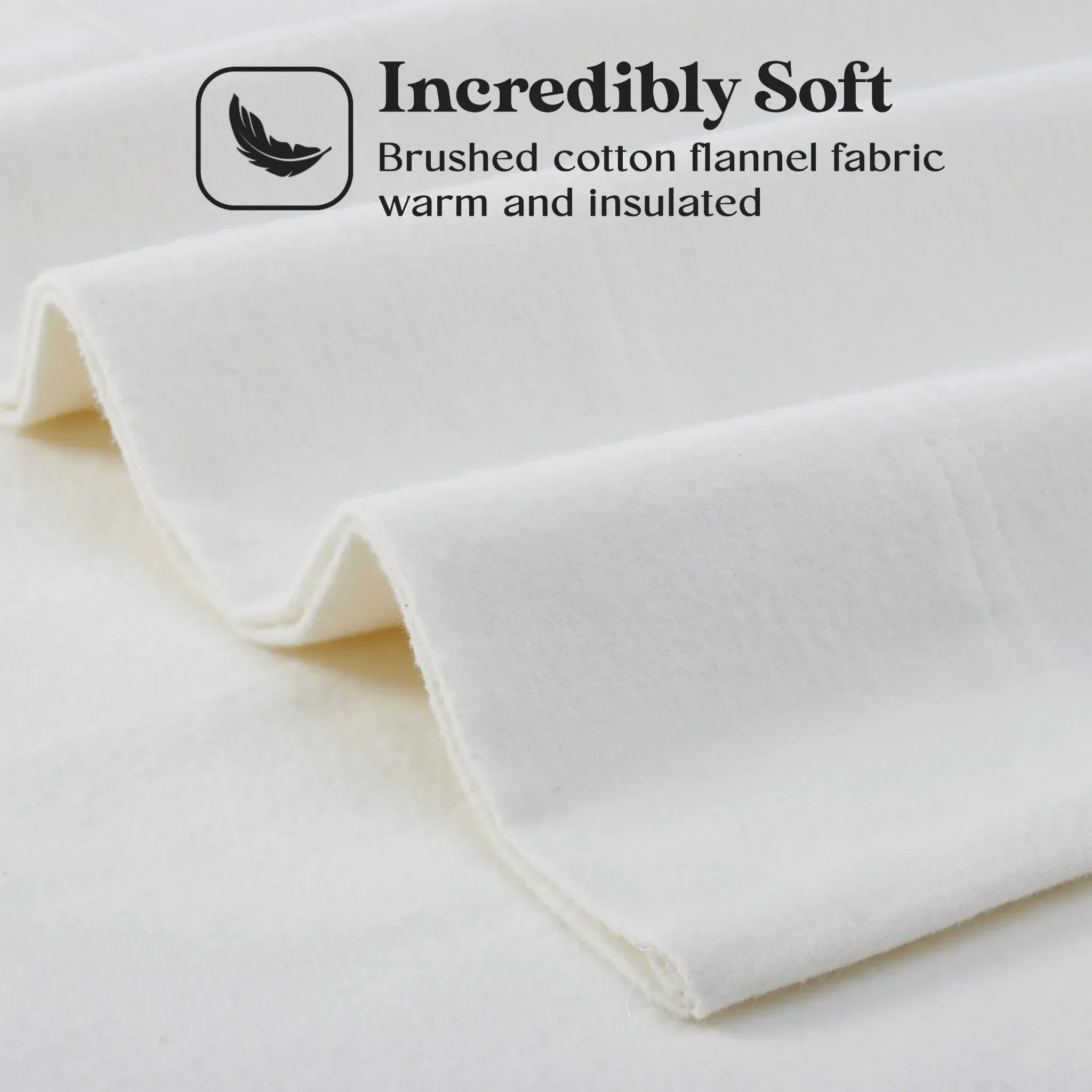100% Cotton Flannel Solid Deep Pocket Bed Sheet Set - Image 13