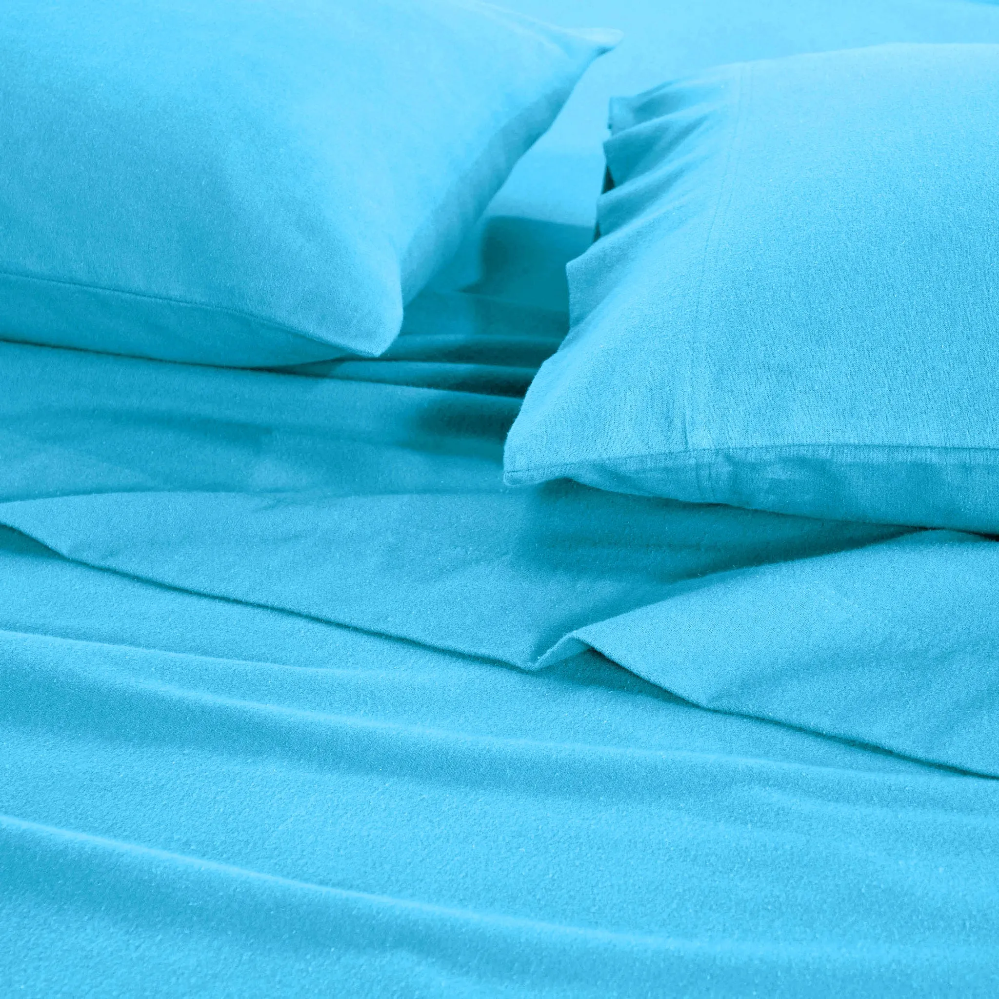 100% Cotton Flannel Solid Deep Pocket Bed Sheet Set - Image 24