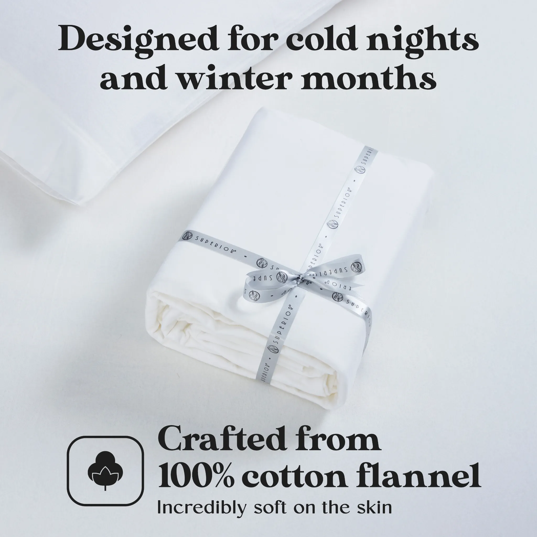 100% Cotton Flannel Solid Deep Pocket Bed Sheet Set - Image 3
