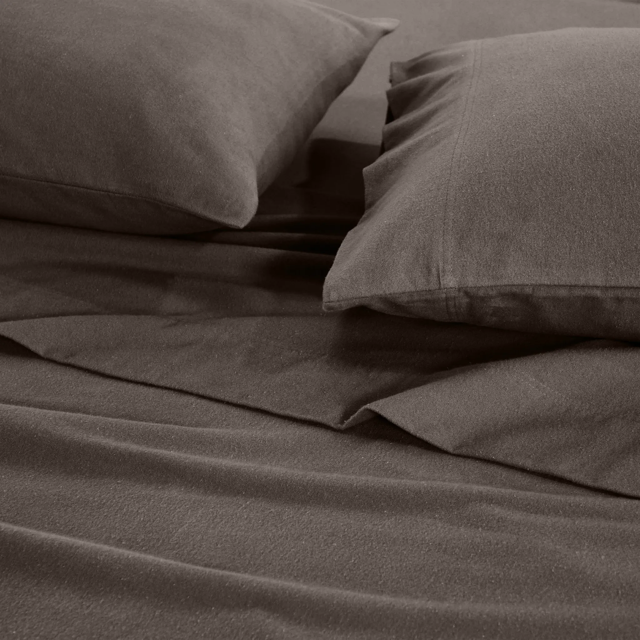 100% Cotton Flannel Solid Deep Pocket Bed Sheet Set - Image 31