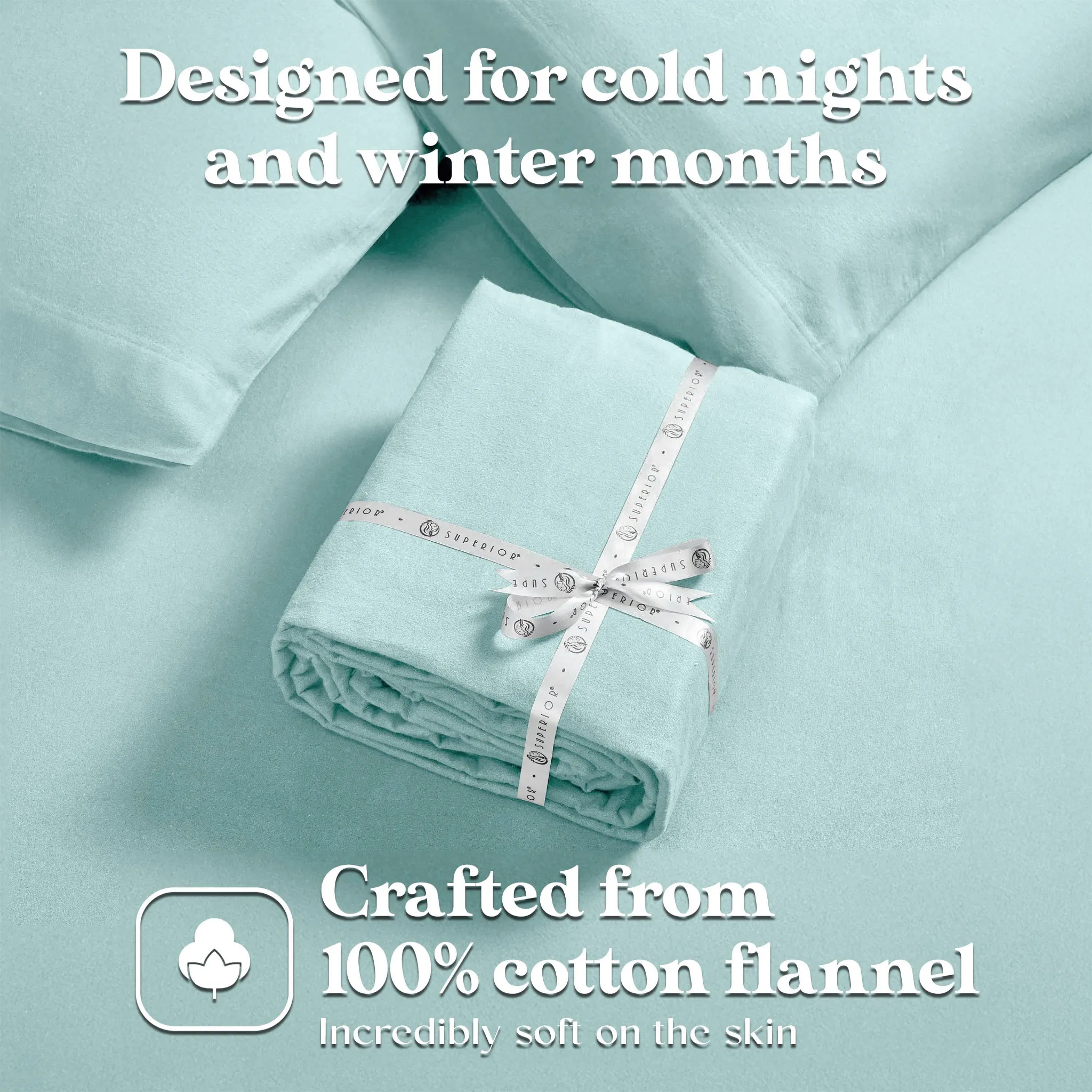 100% Cotton Flannel Solid Deep Pocket Bed Sheet Set - Image 35