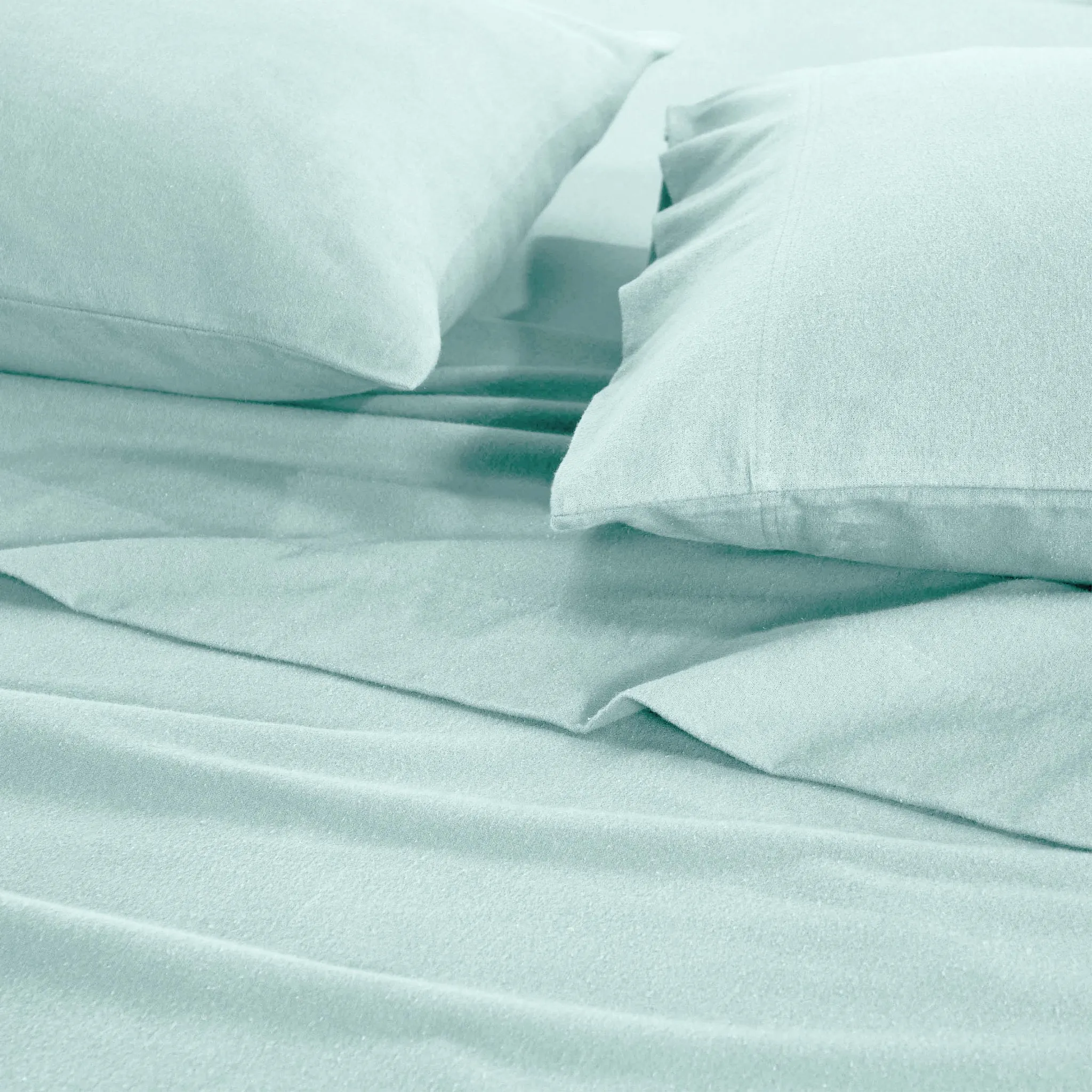 100% Cotton Flannel Solid Deep Pocket Bed Sheet Set - Image 39