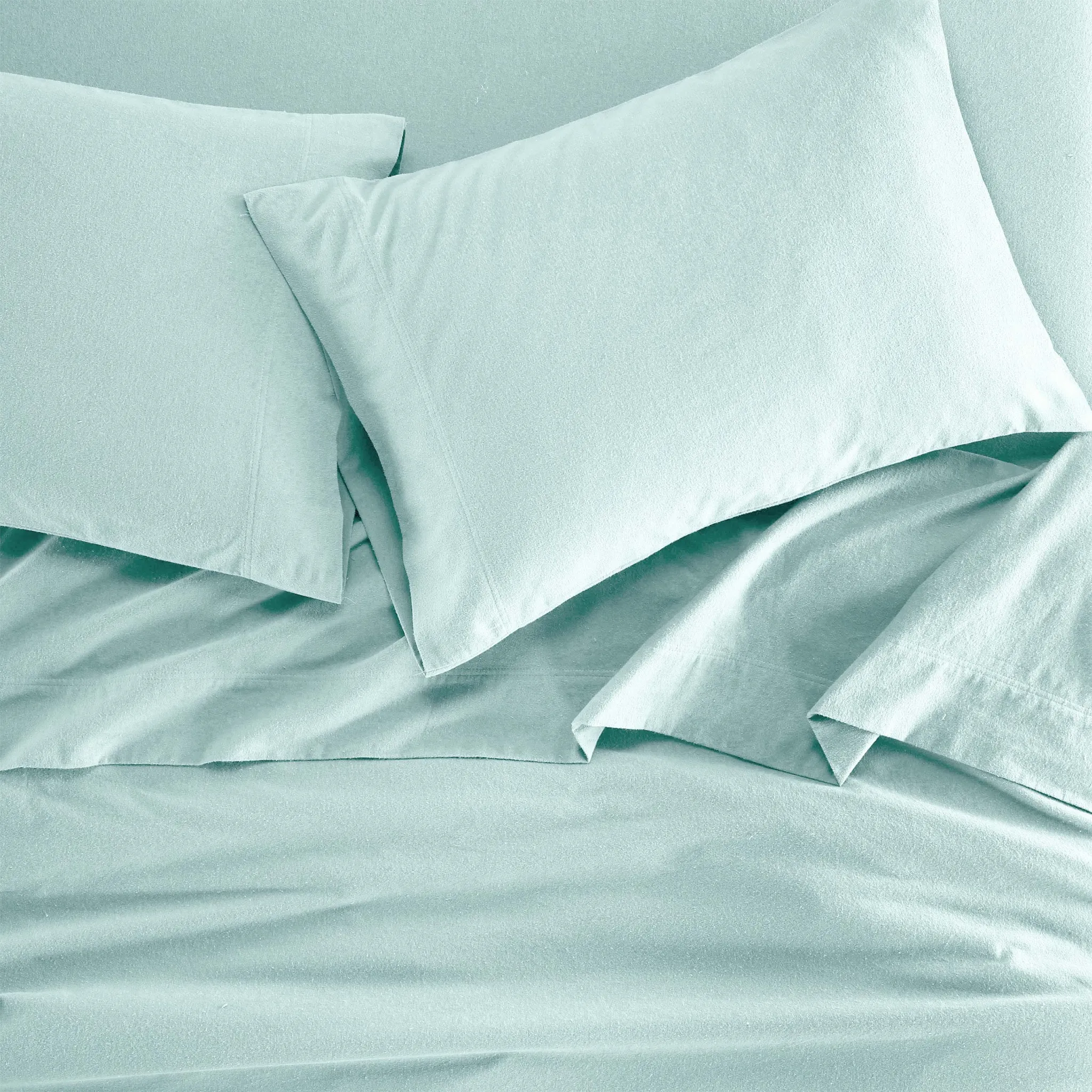 100% Cotton Flannel Solid Deep Pocket Bed Sheet Set - Image 40