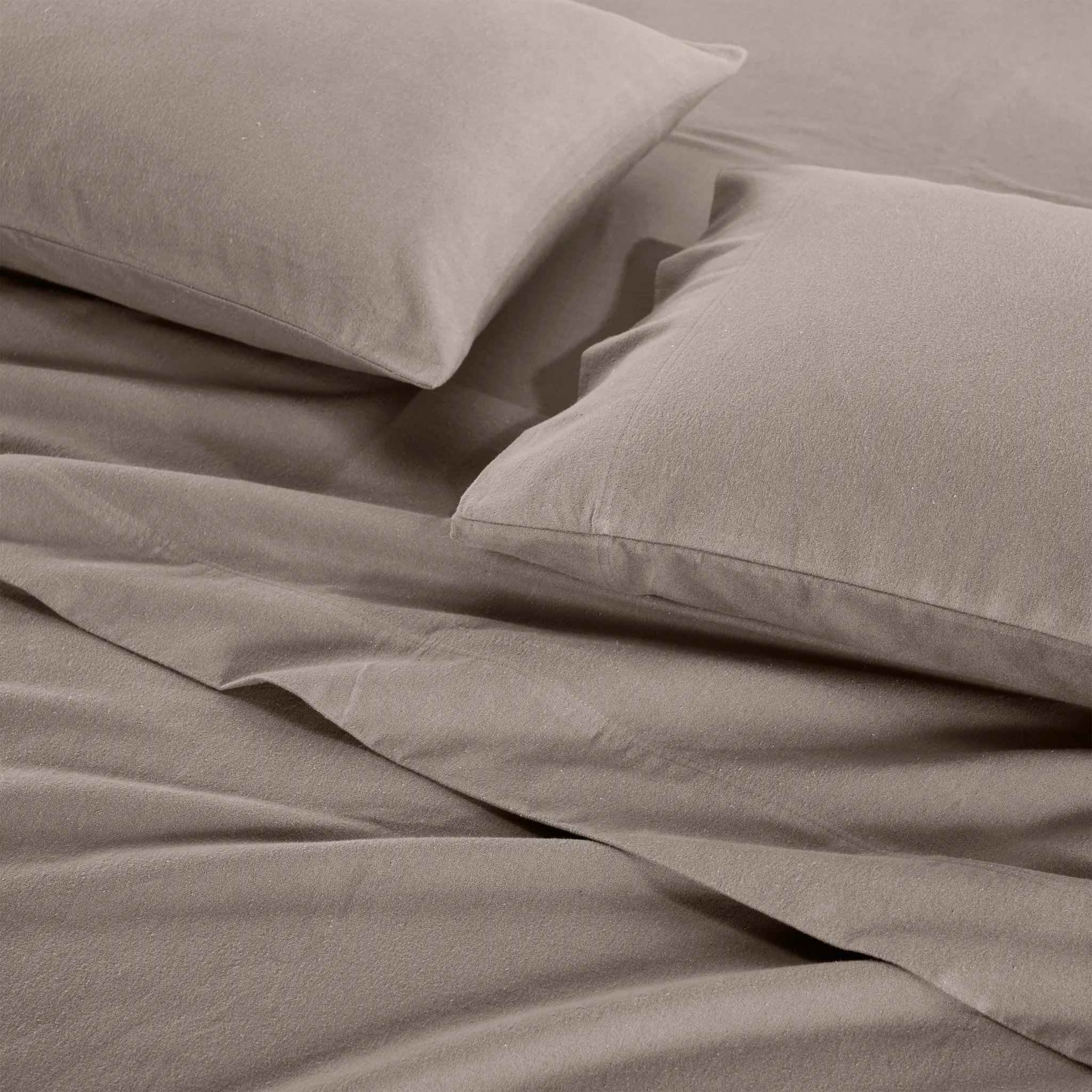 100% Cotton Flannel Solid Deep Pocket Bed Sheet Set - Image 47