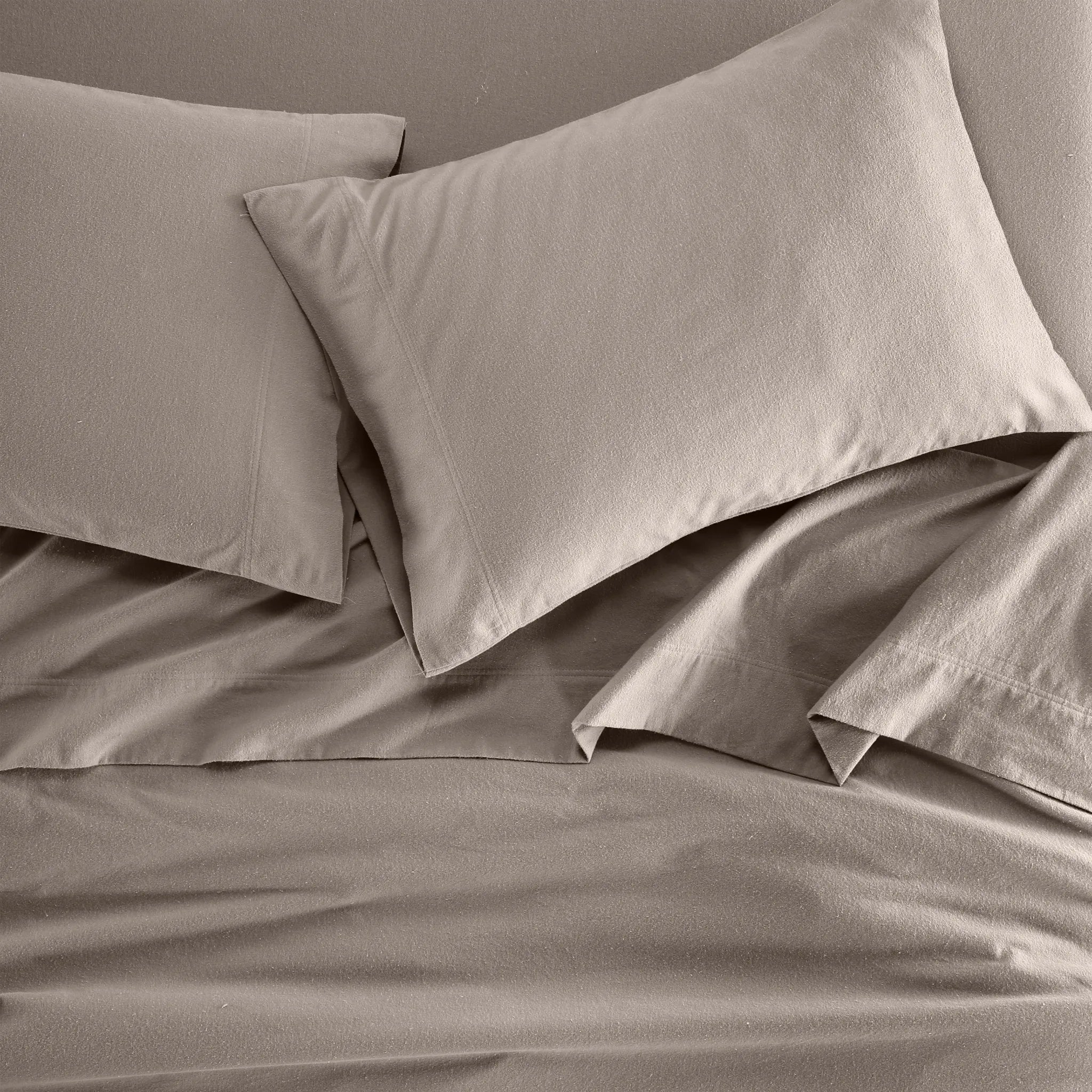 100% Cotton Flannel Solid Deep Pocket Bed Sheet Set - Image 48