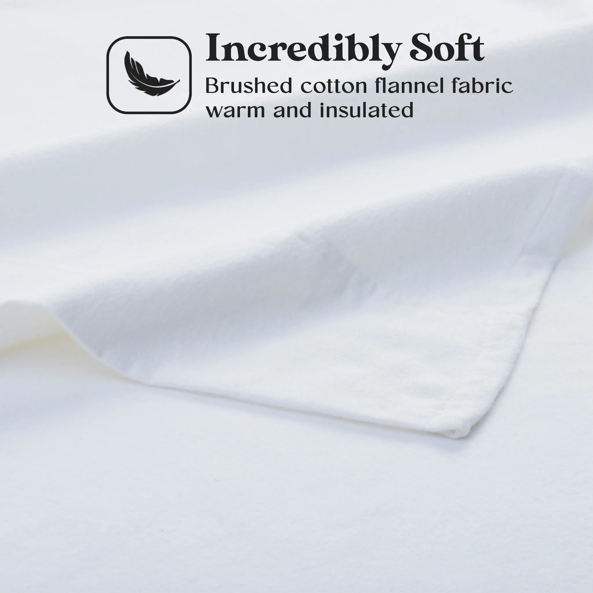 100% Cotton Flannel Solid Deep Pocket Bed Sheet Set - Image 5