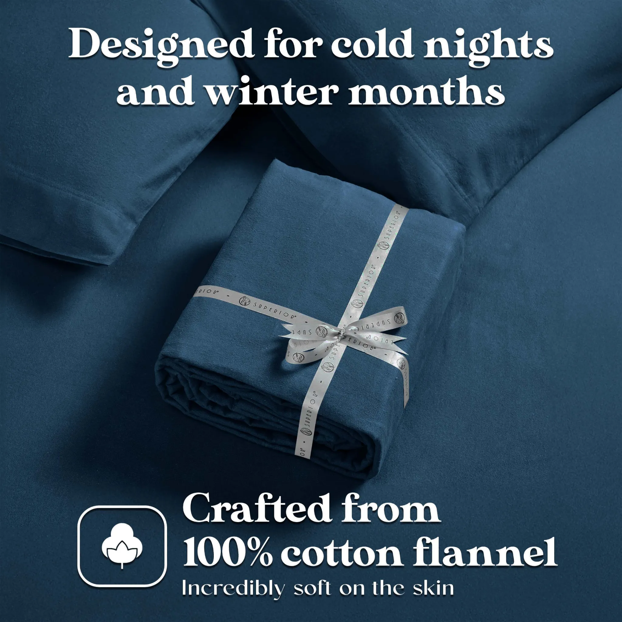 100% Cotton Flannel Solid Deep Pocket Bed Sheet Set - Image 59