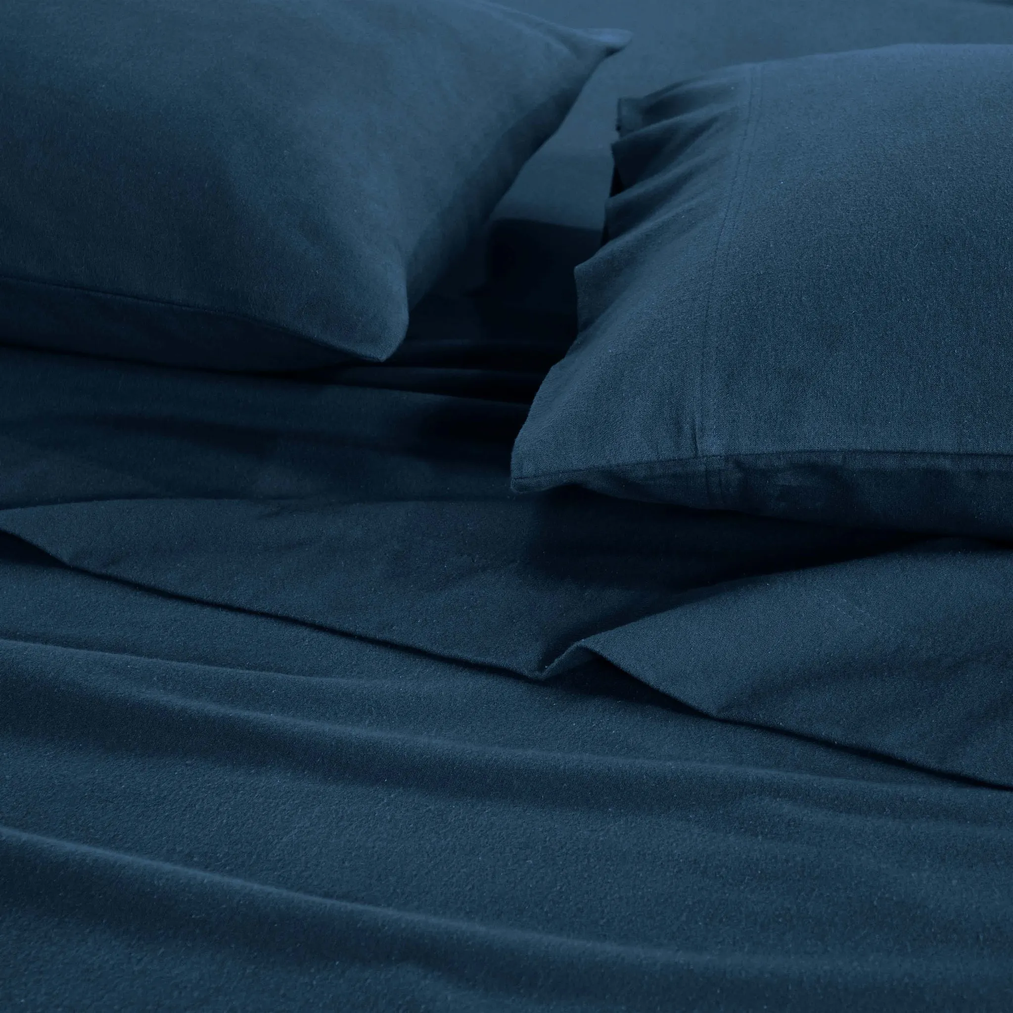 100% Cotton Flannel Solid Deep Pocket Bed Sheet Set - Image 63