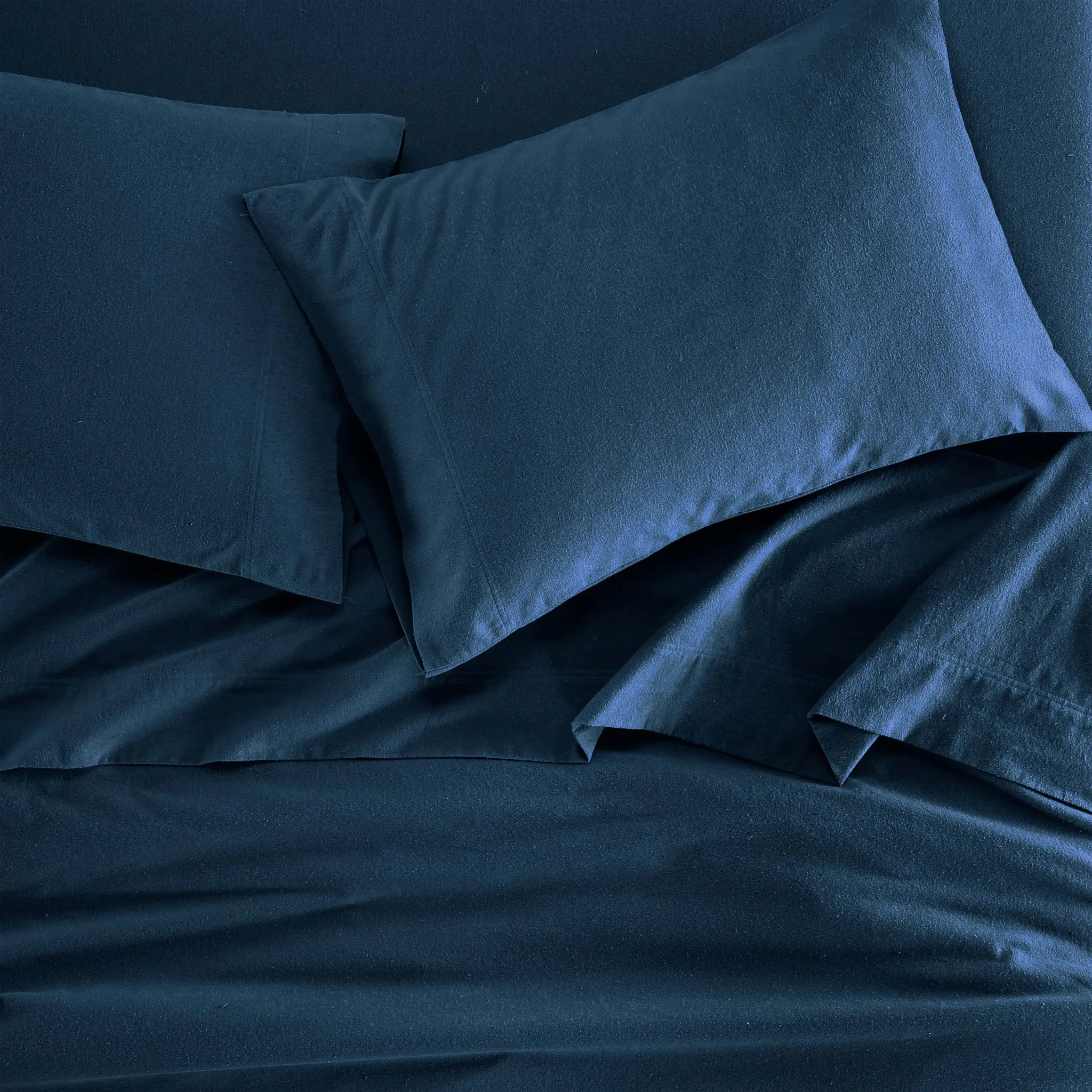 100% Cotton Flannel Solid Deep Pocket Bed Sheet Set - Image 64