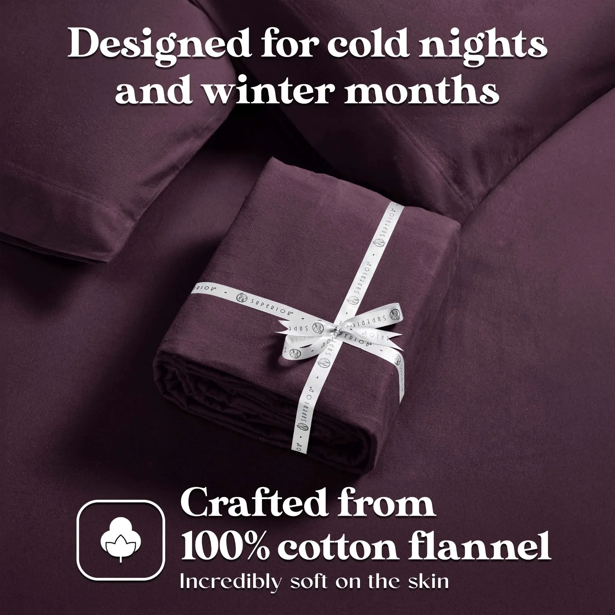 100% Cotton Flannel Solid Deep Pocket Bed Sheet Set - Image 67