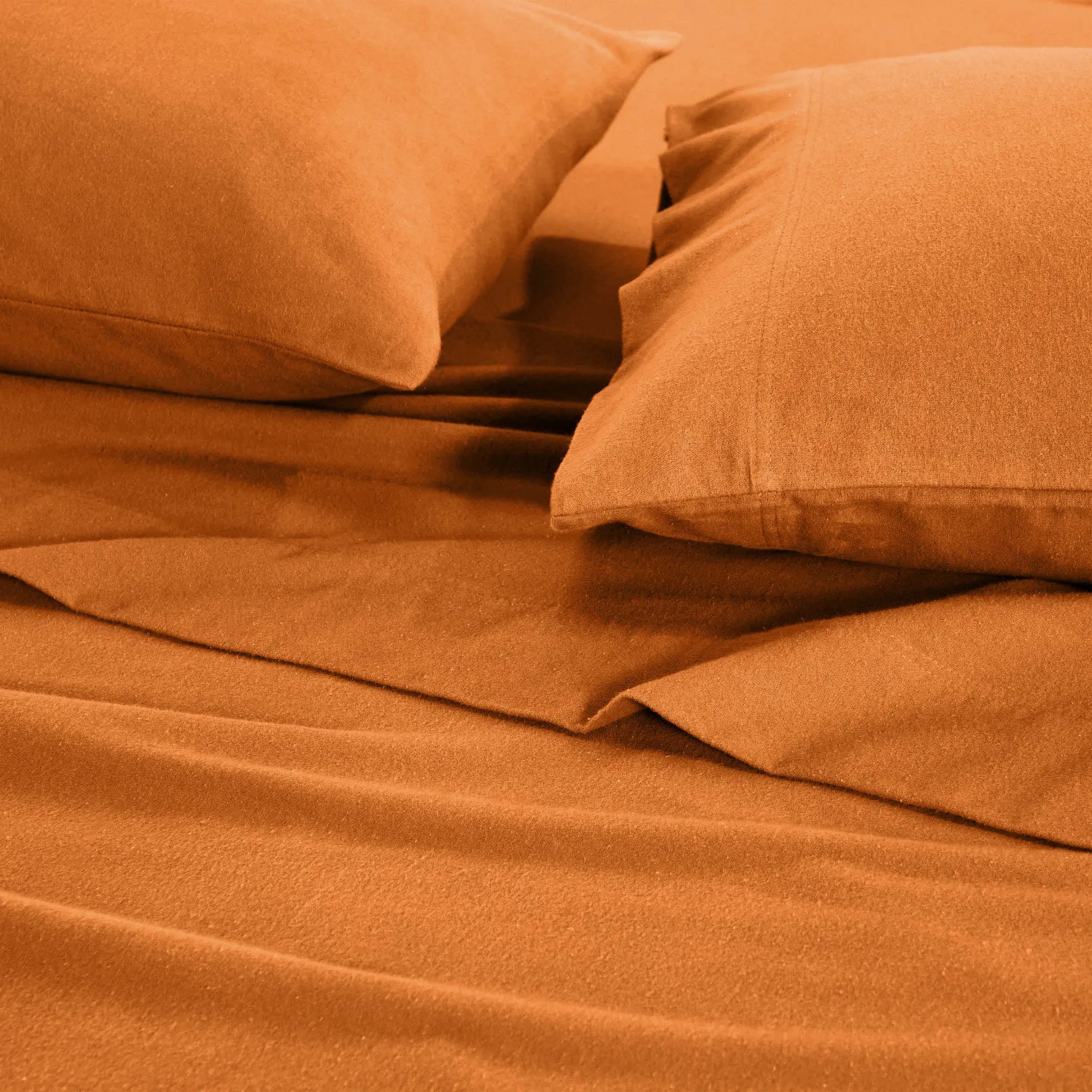 100% Cotton Flannel Solid Deep Pocket Bed Sheet Set - Image 79