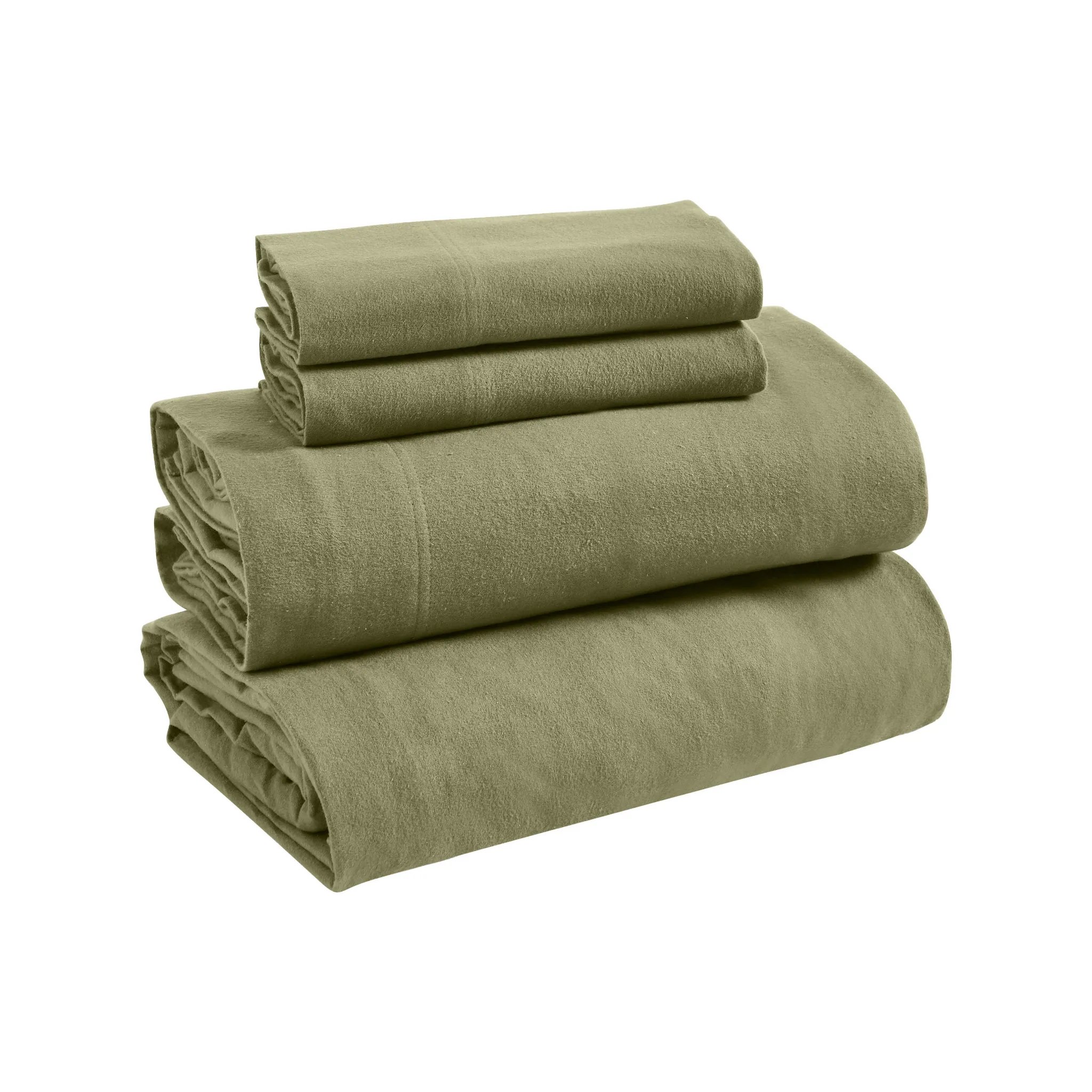 100% Cotton Flannel Solid Deep Pocket Bed Sheet Set - Image 82