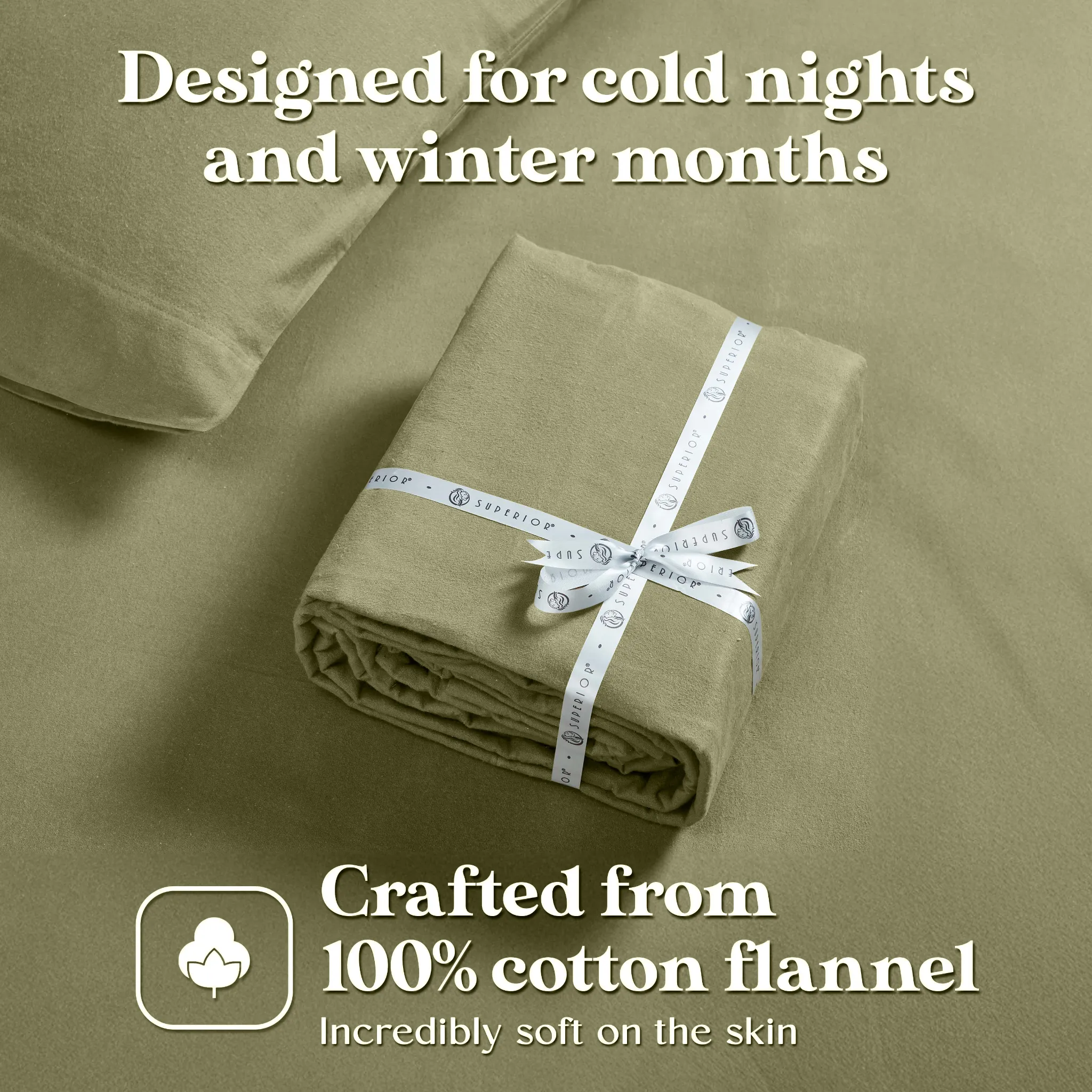 100% Cotton Flannel Solid Deep Pocket Bed Sheet Set - Image 83