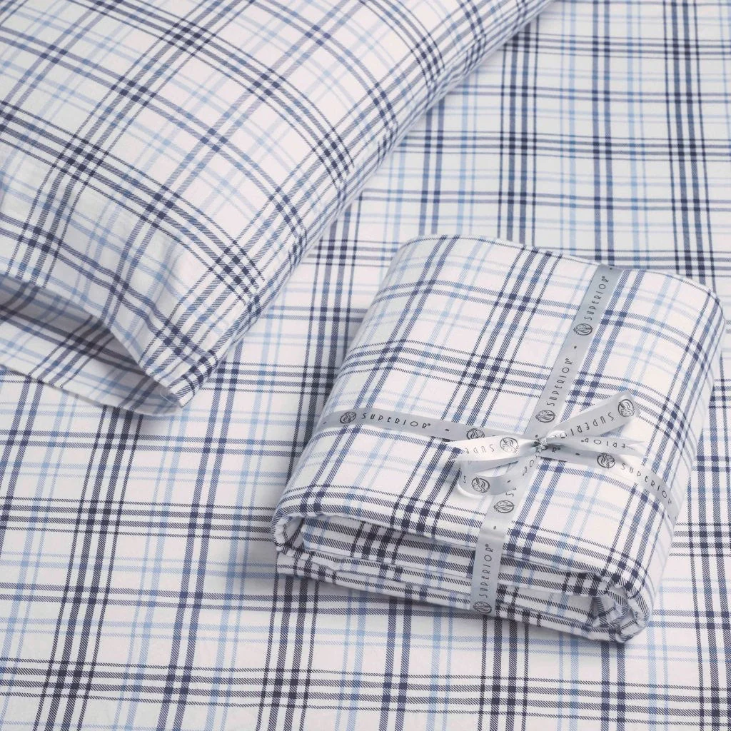 100% Cotton Flannel Sheet Set Plaid Classic Modern Farmhouse Deep Pocket - Image 41