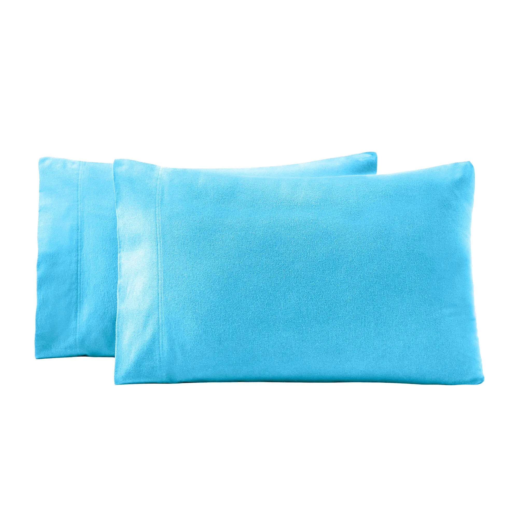 Solid Flannel Cotton Soft Fuzzy Pillowcases, Set of 2 - Image 17