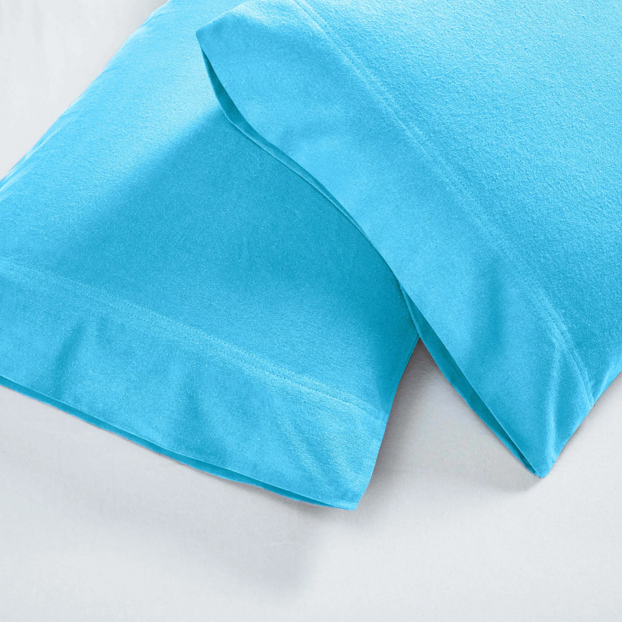 Solid Flannel Cotton Soft Fuzzy Pillowcases, Set of 2 - Image 20