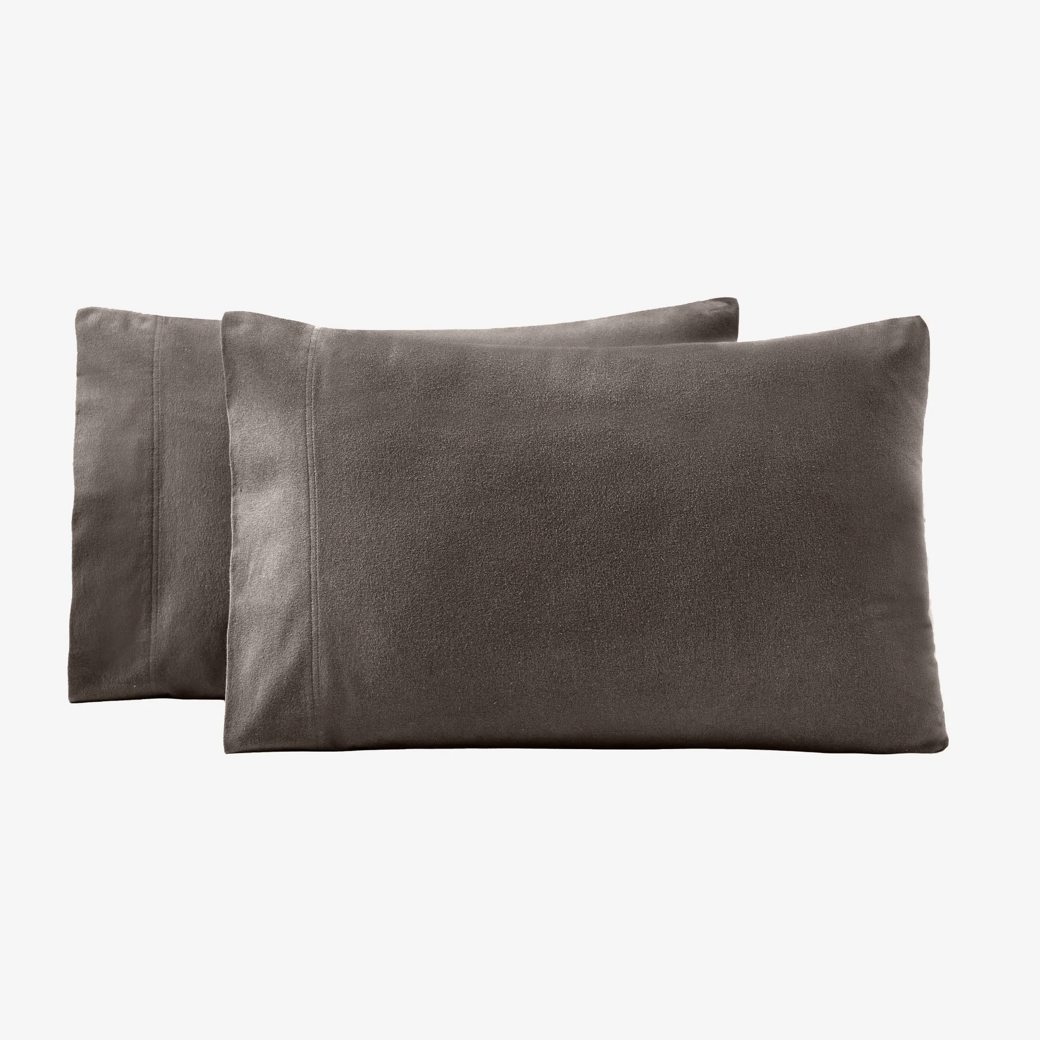 Solid Flannel Cotton Soft Fuzzy Pillowcases, Set of 2 - Image 22