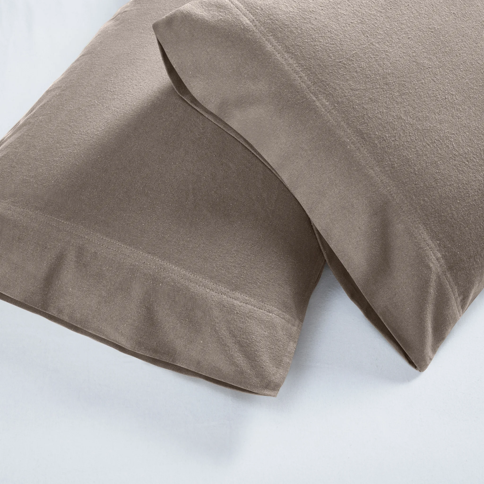 Solid Flannel Cotton Soft Fuzzy Pillowcases, Set of 2 - Image 30