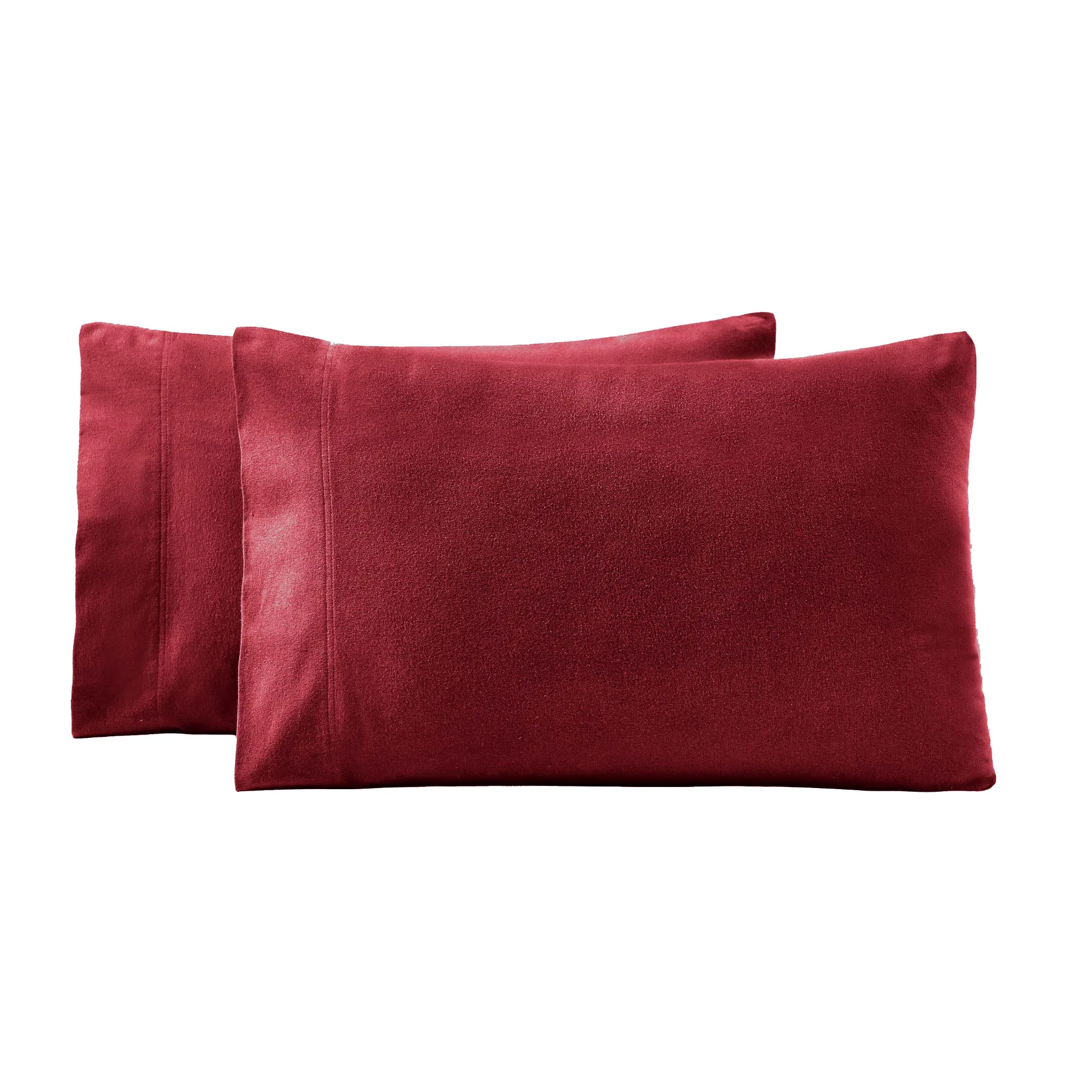 Solid Flannel Cotton Soft Fuzzy Pillowcases, Set of 2 - Image 32