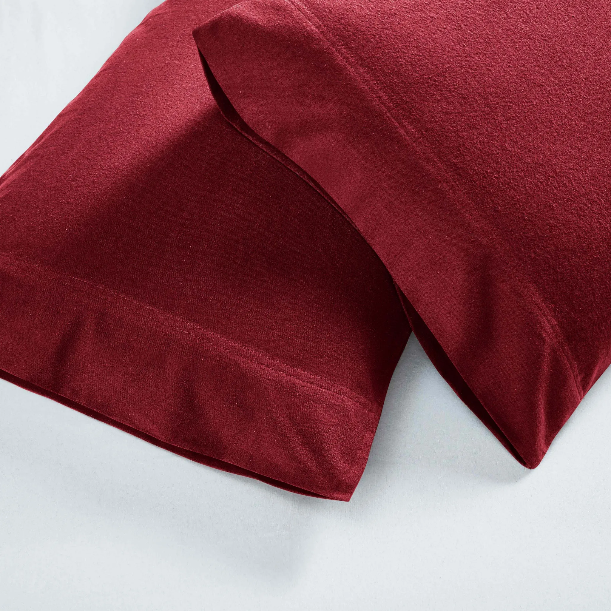 Solid Flannel Cotton Soft Fuzzy Pillowcases, Set of 2 - Image 35