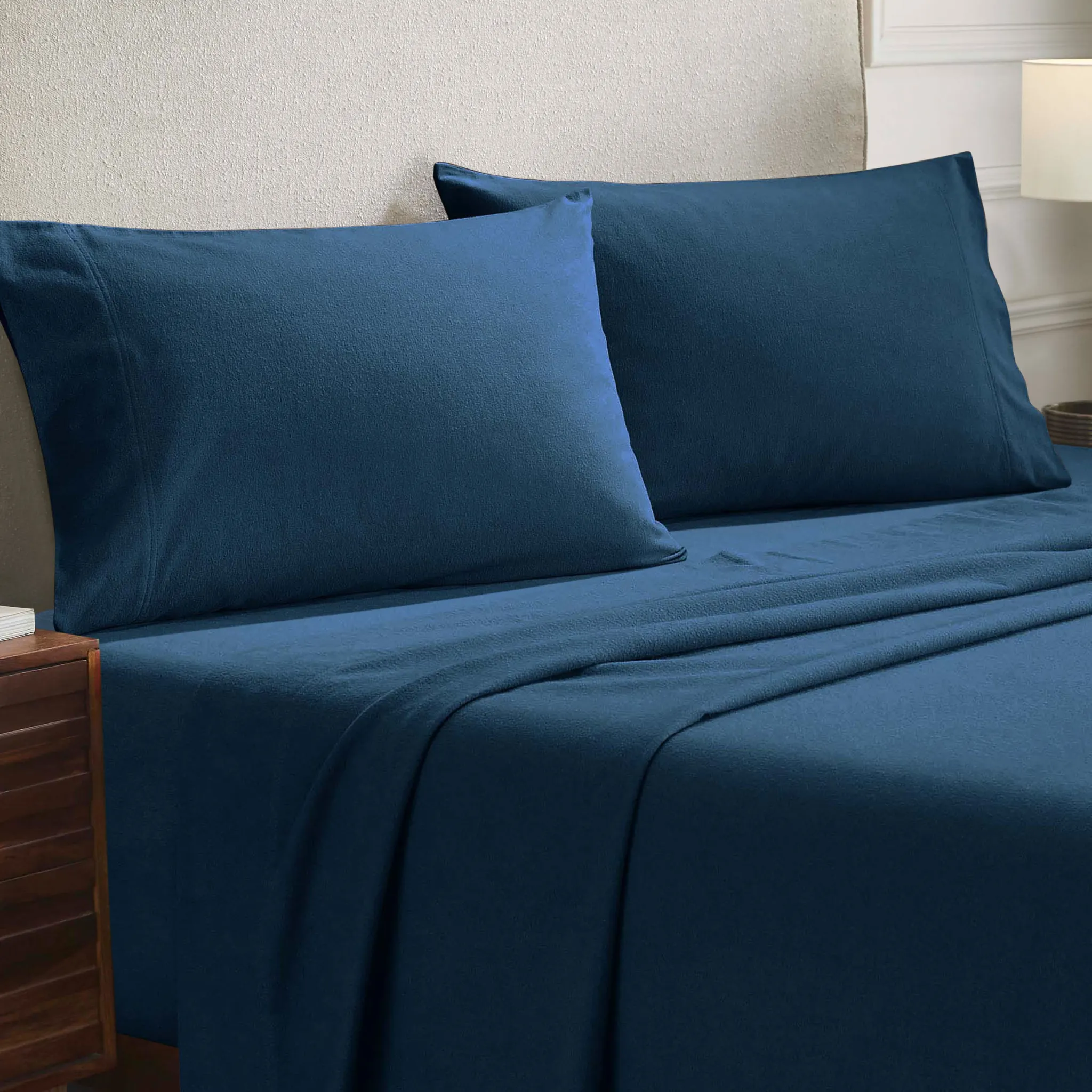 Solid Flannel Cotton Soft Fuzzy Pillowcases, Set of 2 - Image 36