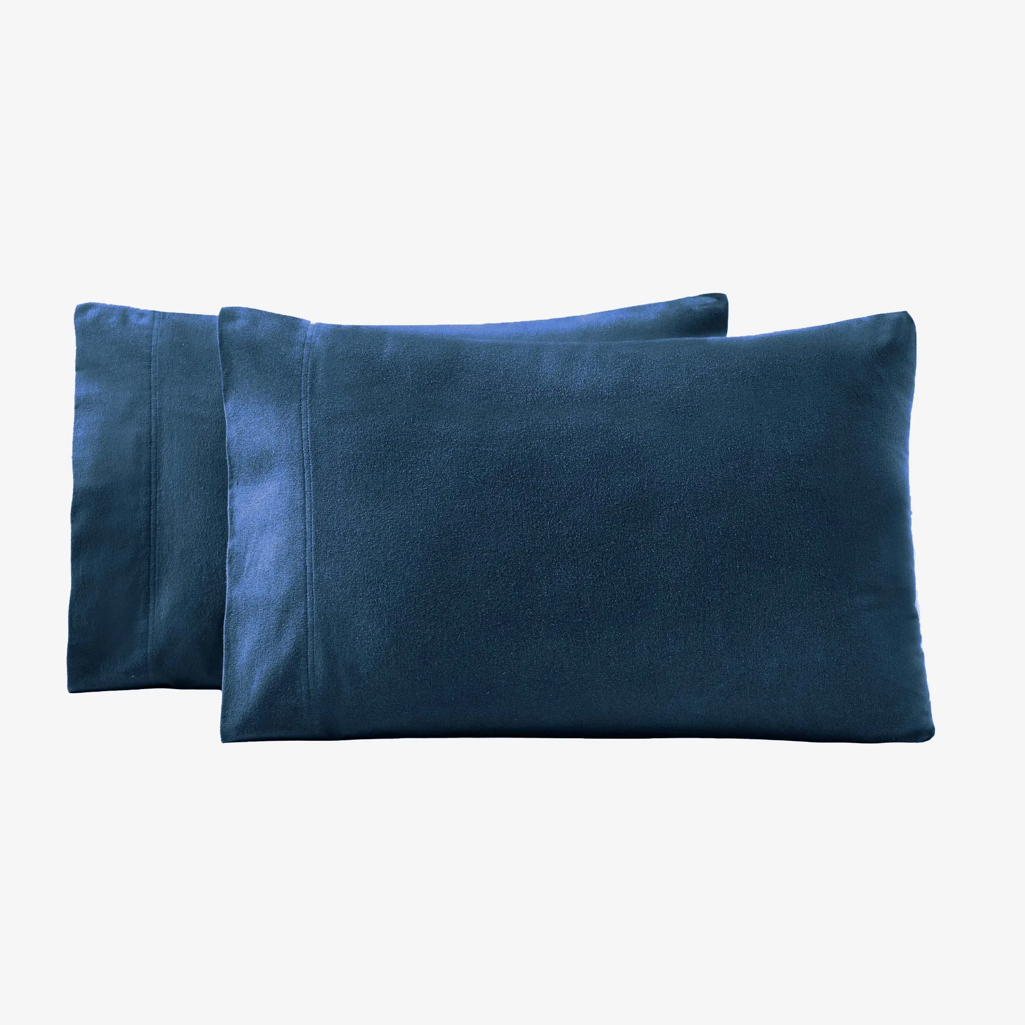 Solid Flannel Cotton Soft Fuzzy Pillowcases, Set of 2 - Image 37