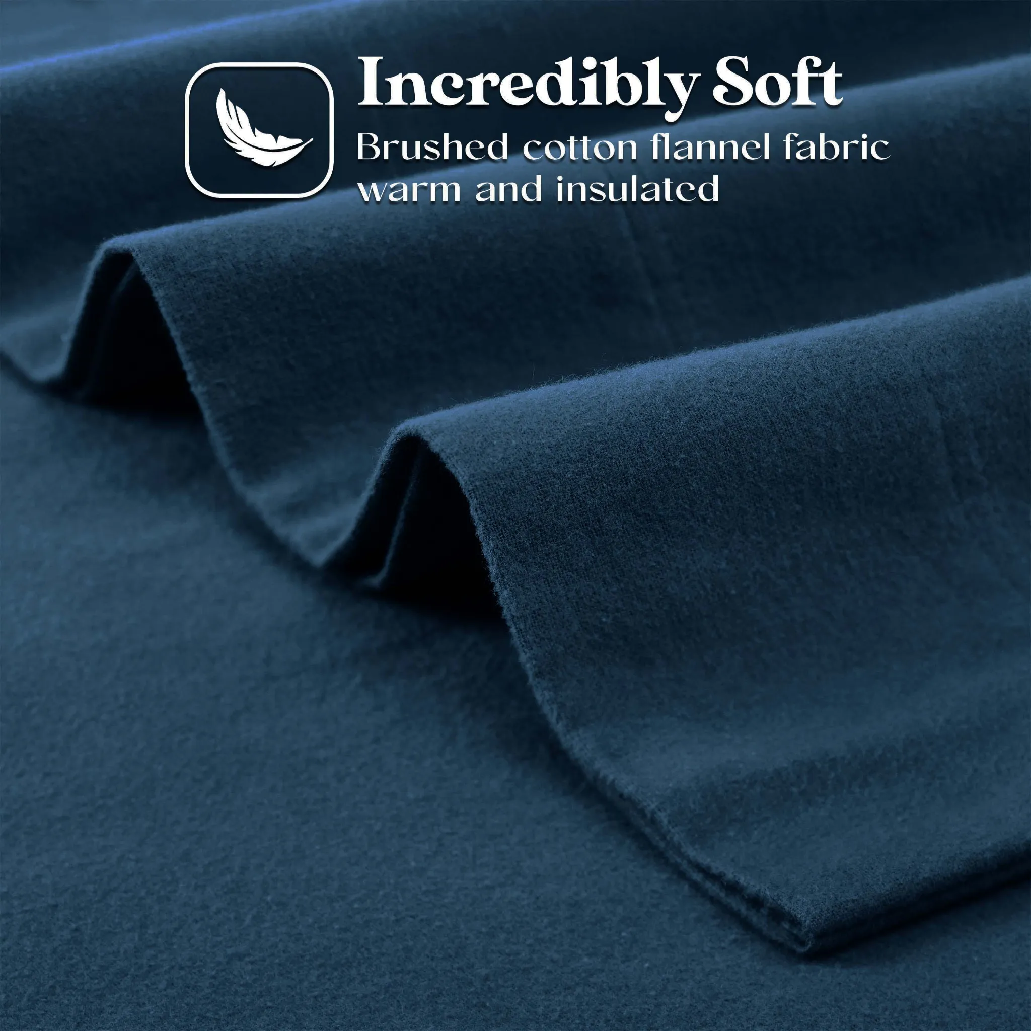 Solid Flannel Cotton Soft Fuzzy Pillowcases, Set of 2 - Image 38