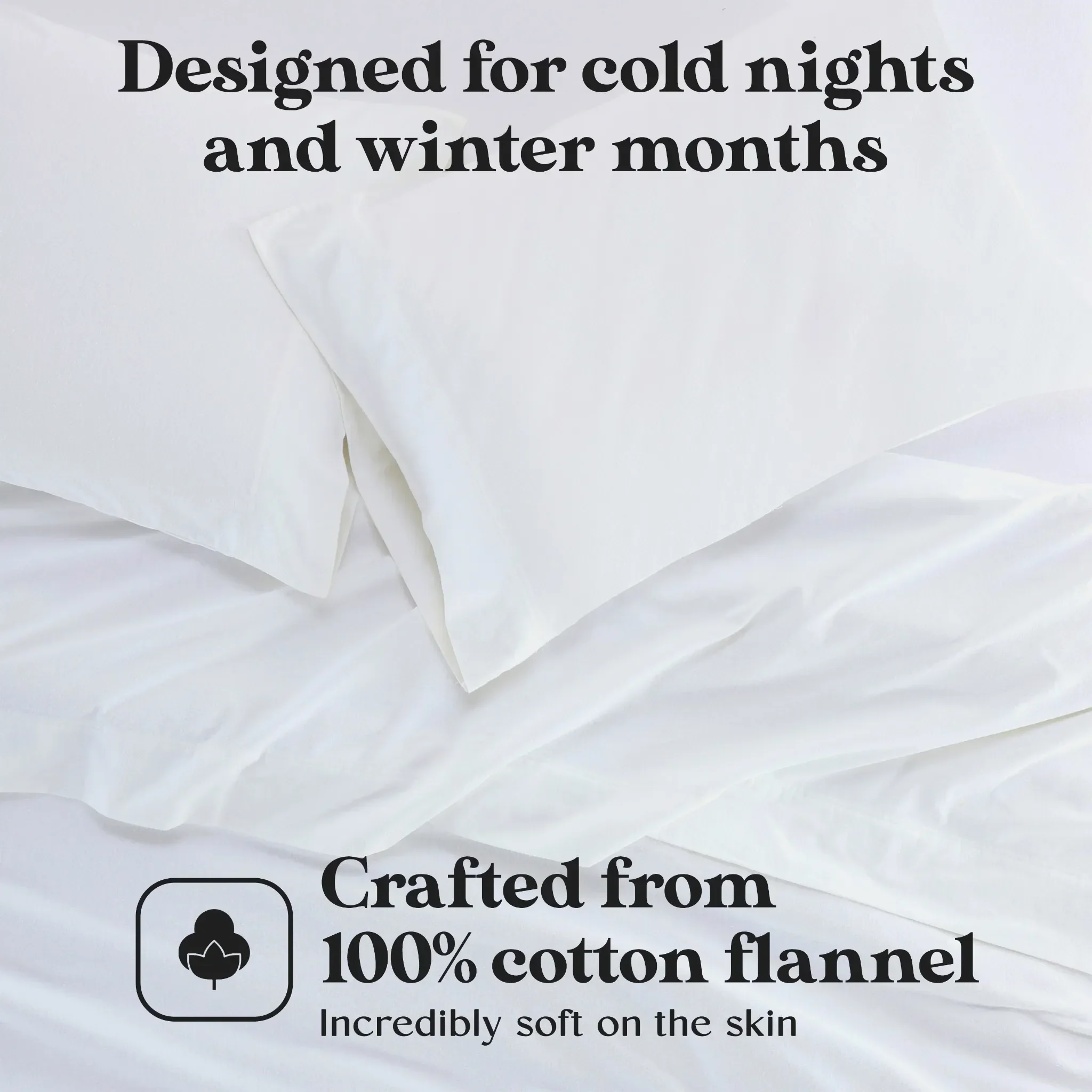 Solid Flannel Cotton Soft Fuzzy Pillowcases, Set of 2 - Image 4