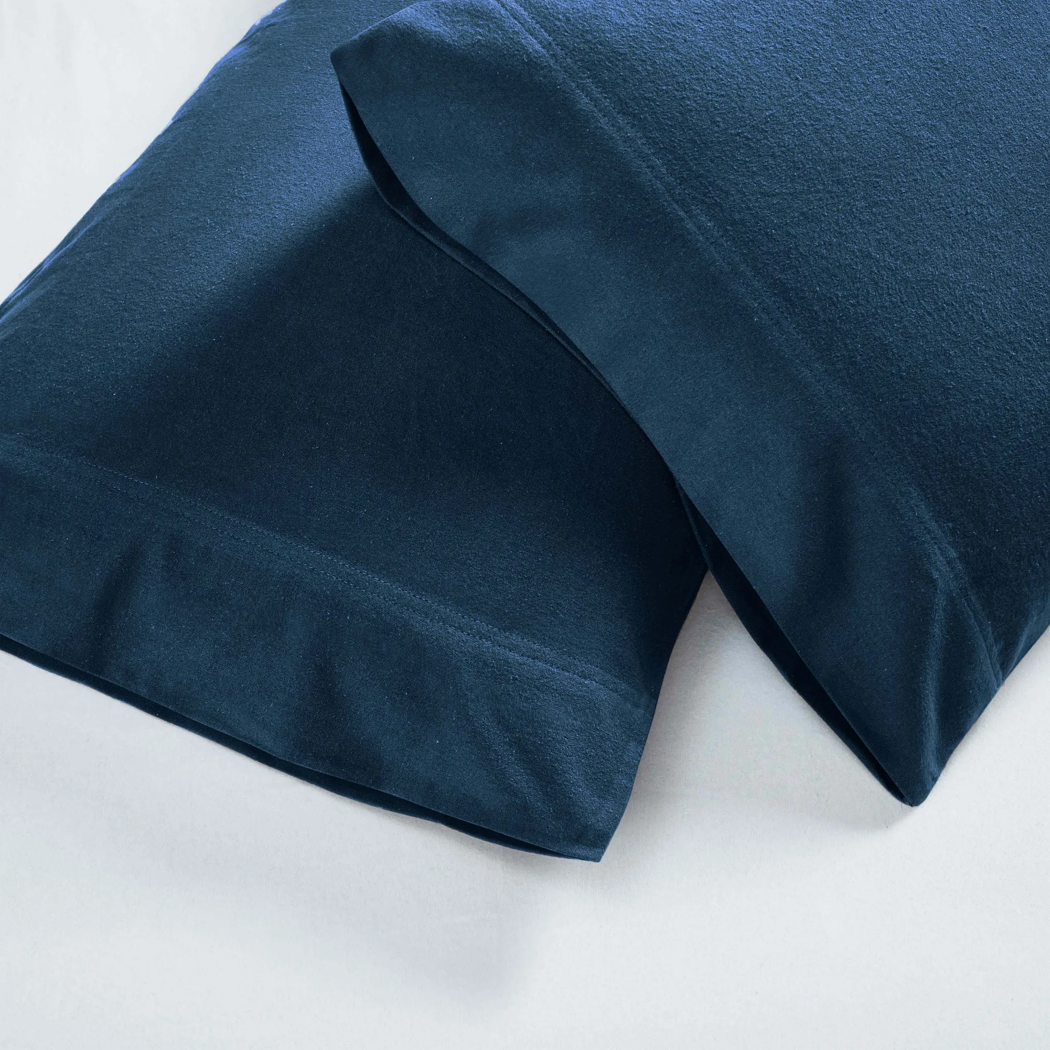 Solid Flannel Cotton Soft Fuzzy Pillowcases, Set of 2 - Image 40