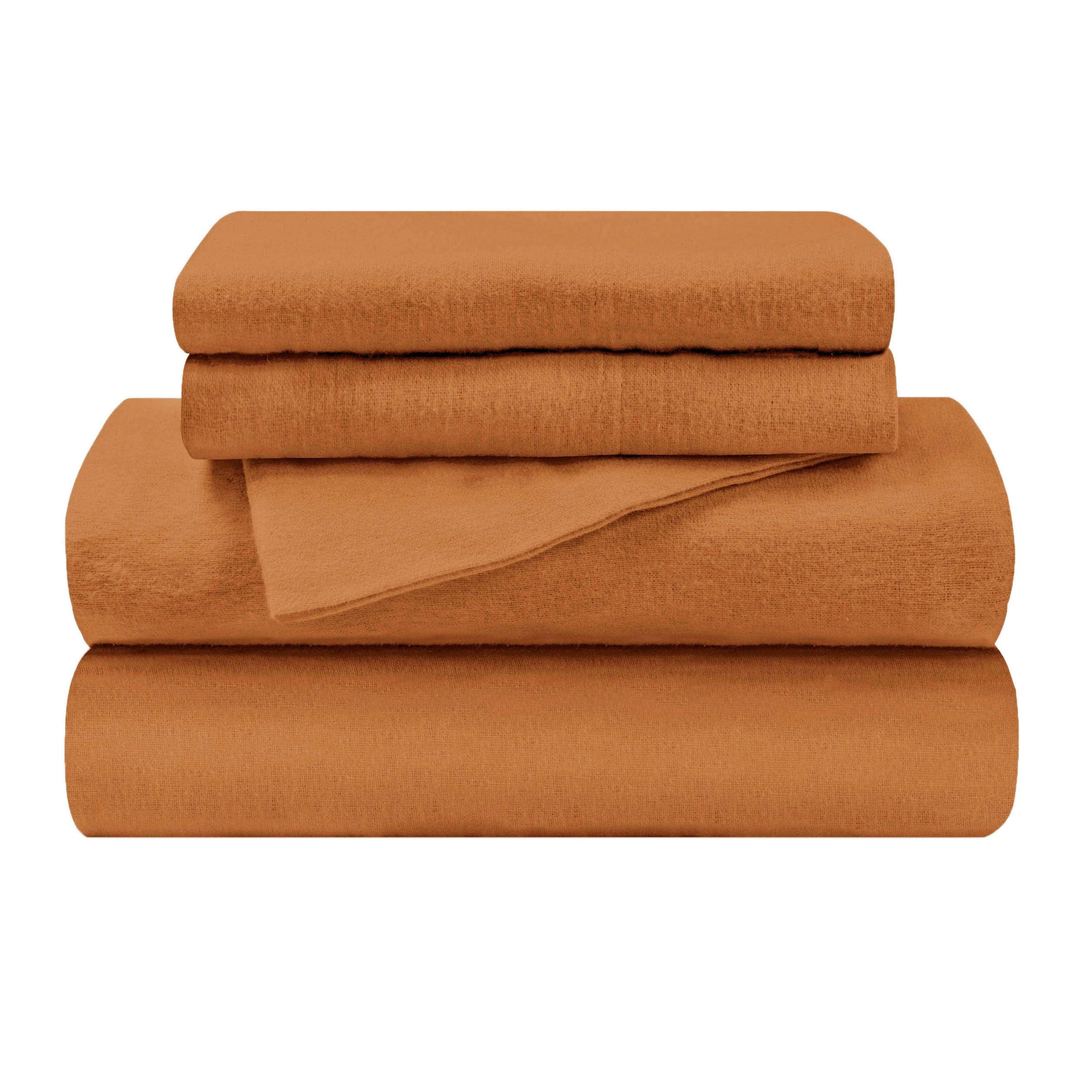 Cotton Flannel Trellis Traditional Solid Deep Pocket Bed Sheet Set - Image 18