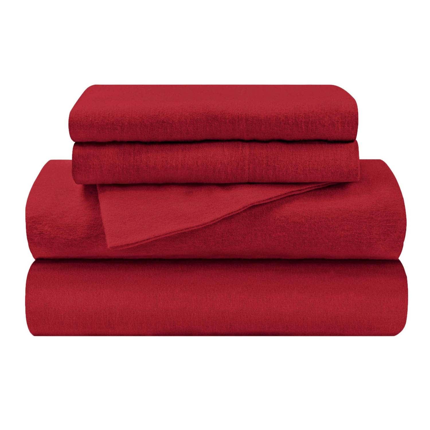 Cotton Flannel Trellis Traditional Solid Deep Pocket Bed Sheet Set - Image 3