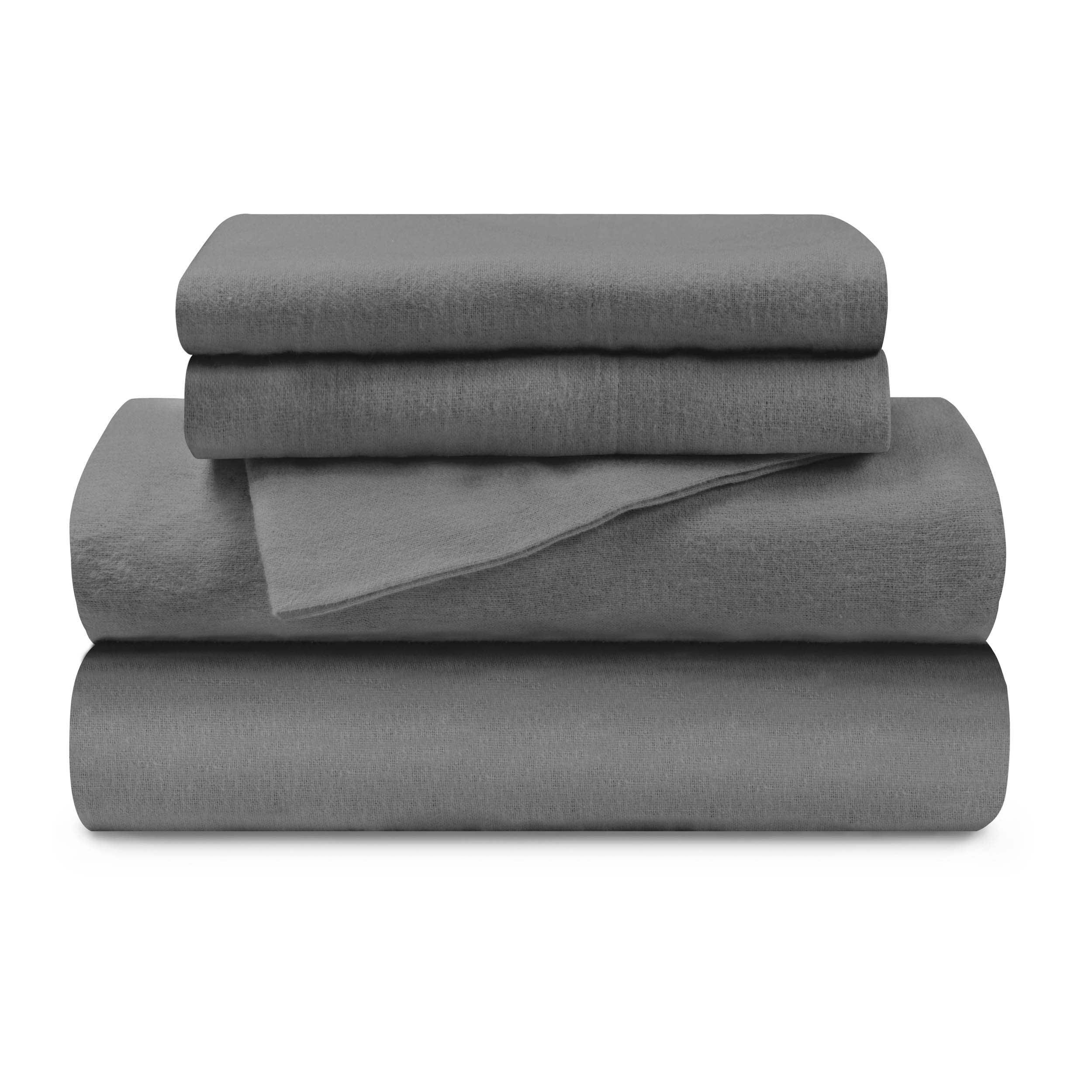 Cotton Flannel Trellis Traditional Solid Deep Pocket Bed Sheet Set - Image 6