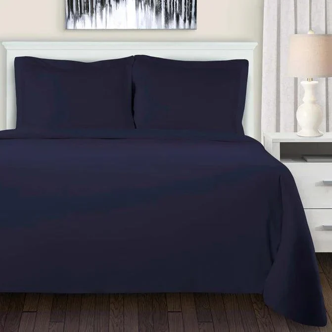 Cotton Flannel Solid Duvet Cover Set with Button Closure - Image 13