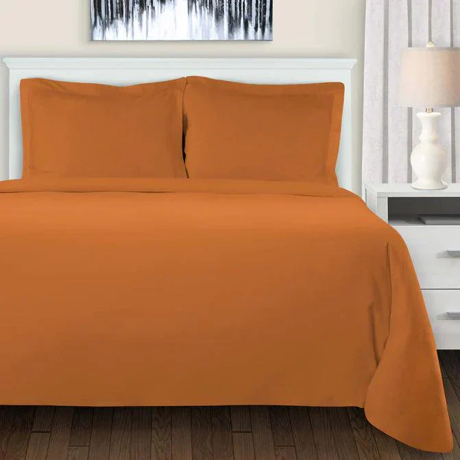 Cotton Flannel Solid Duvet Cover Set with Button Closure - Image 16