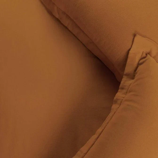 Cotton Flannel Solid Duvet Cover Set with Button Closure - Image 18