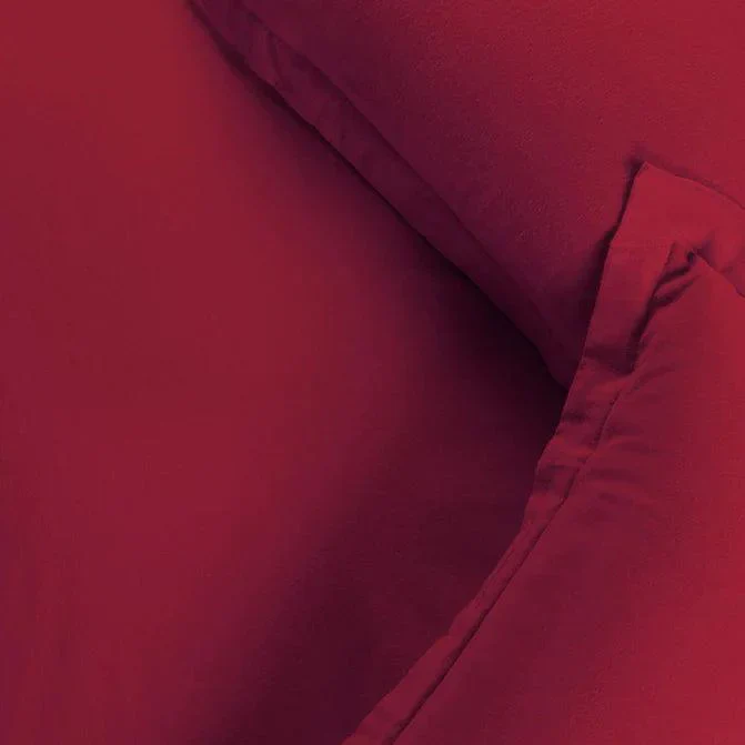Cotton Flannel Solid Duvet Cover Set with Button Closure - Image 6