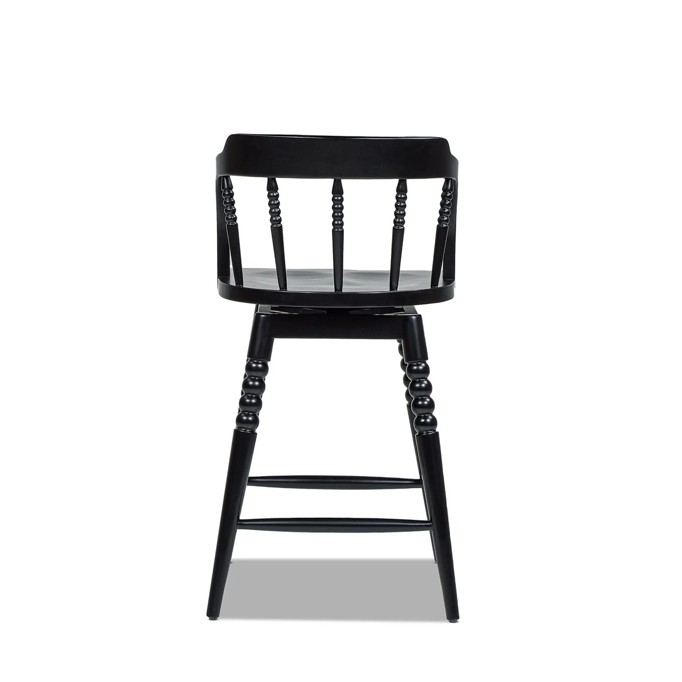 Counter Stool with Spindle Low-Back and Footrest - Image 4