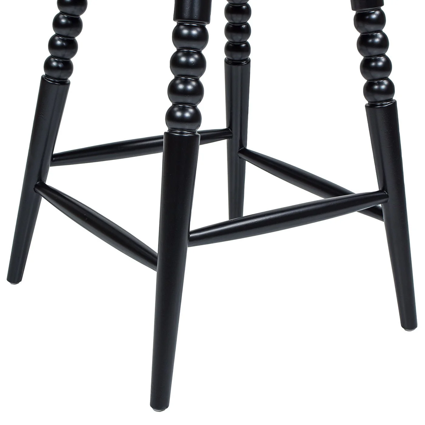 Counter Stool with Spindle Low-Back and Footrest - Image 6