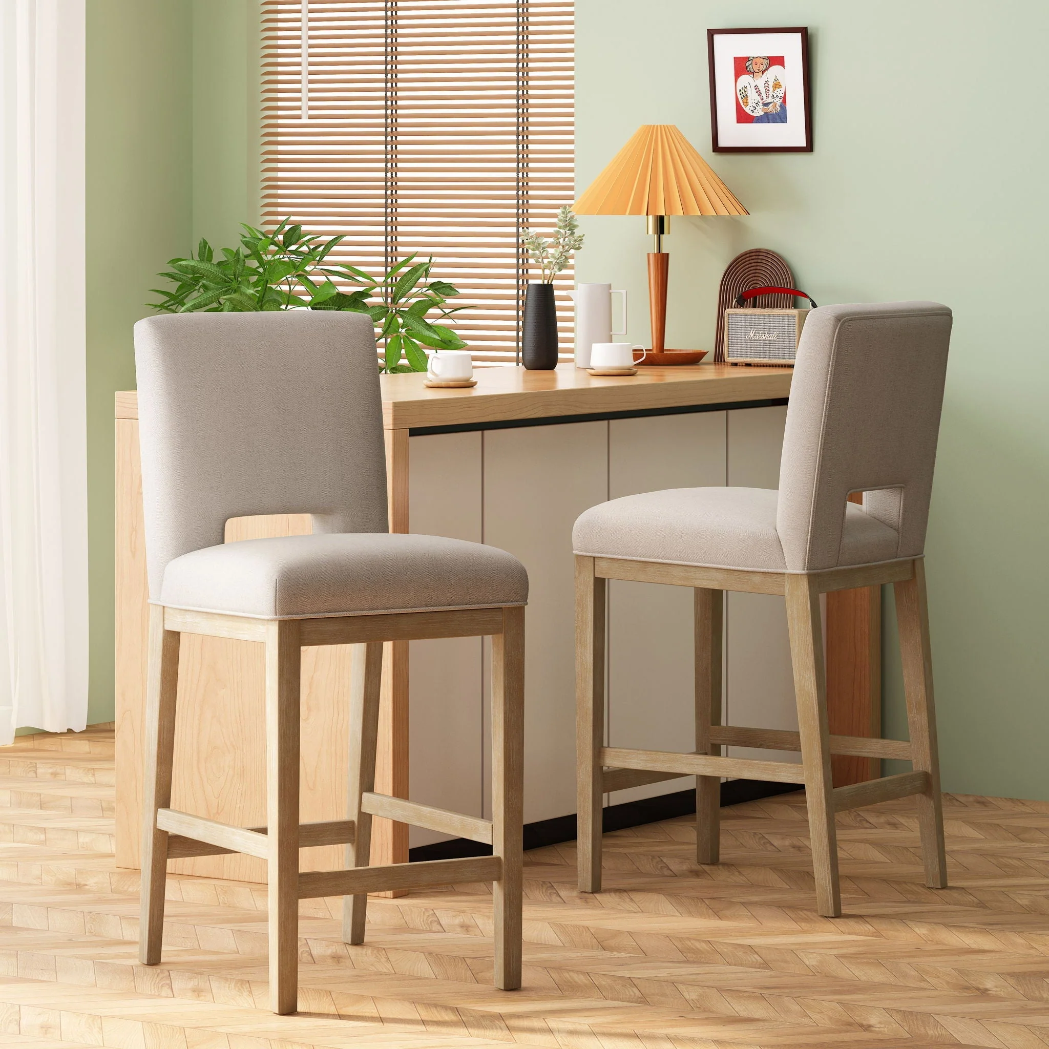 Counter Stools (Set of 2) - Wheat - Image 2
