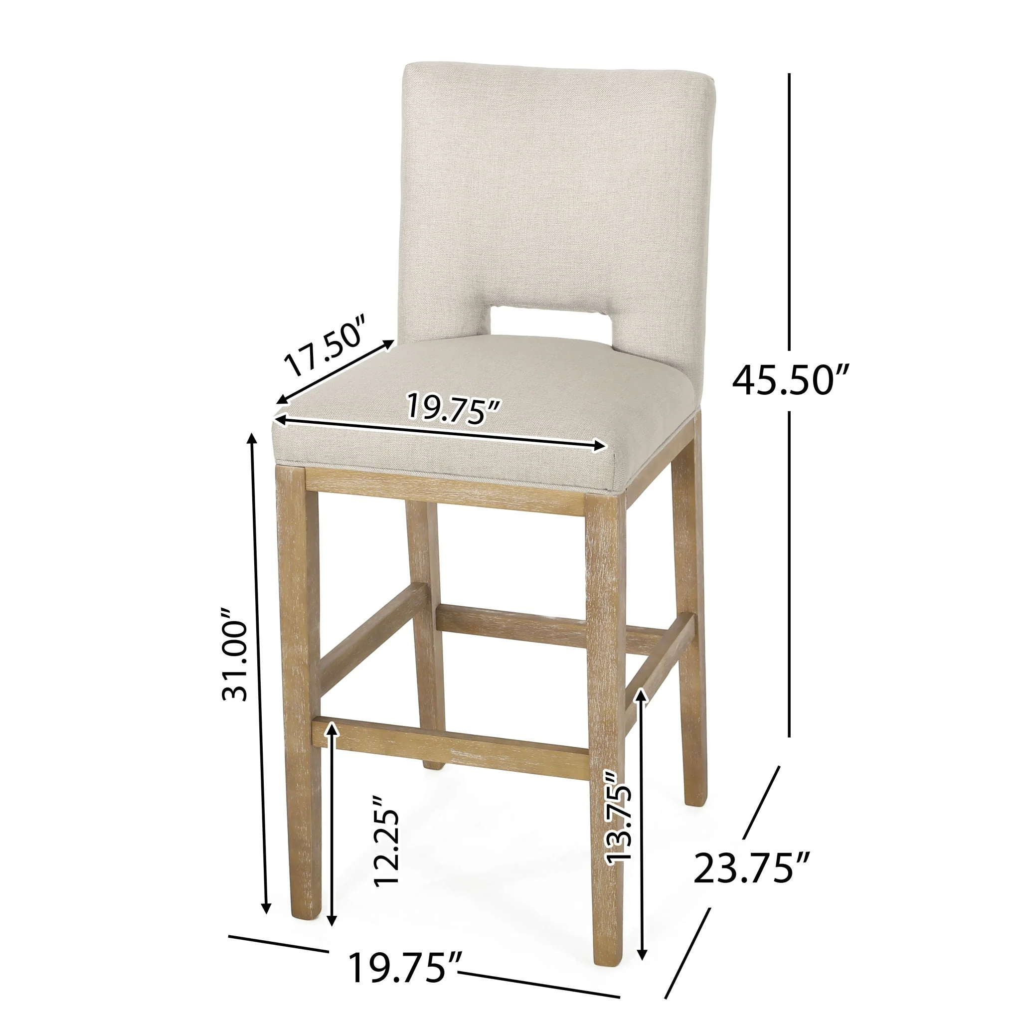 Counter Stools (Set of 2) - Wheat - Image 3