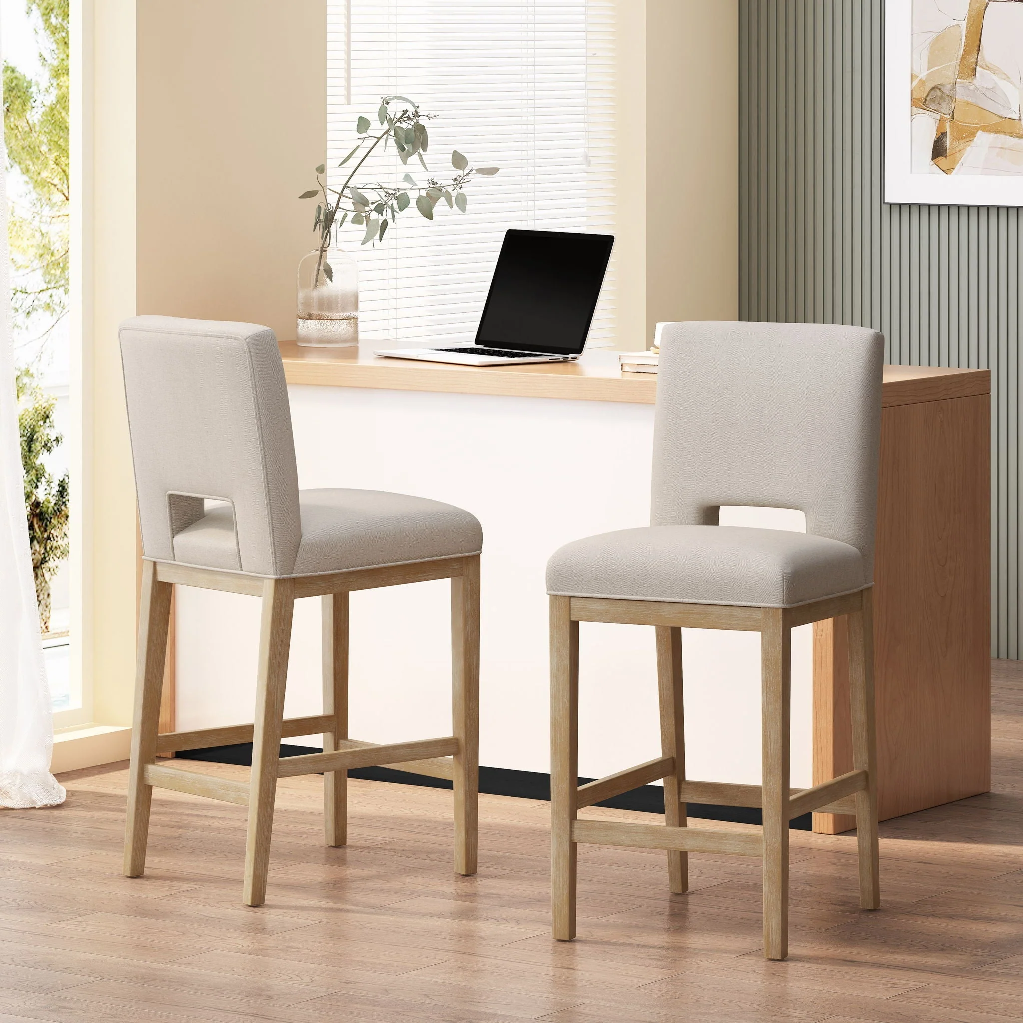 Counter Stools (Set of 2) - Wheat - Image 4