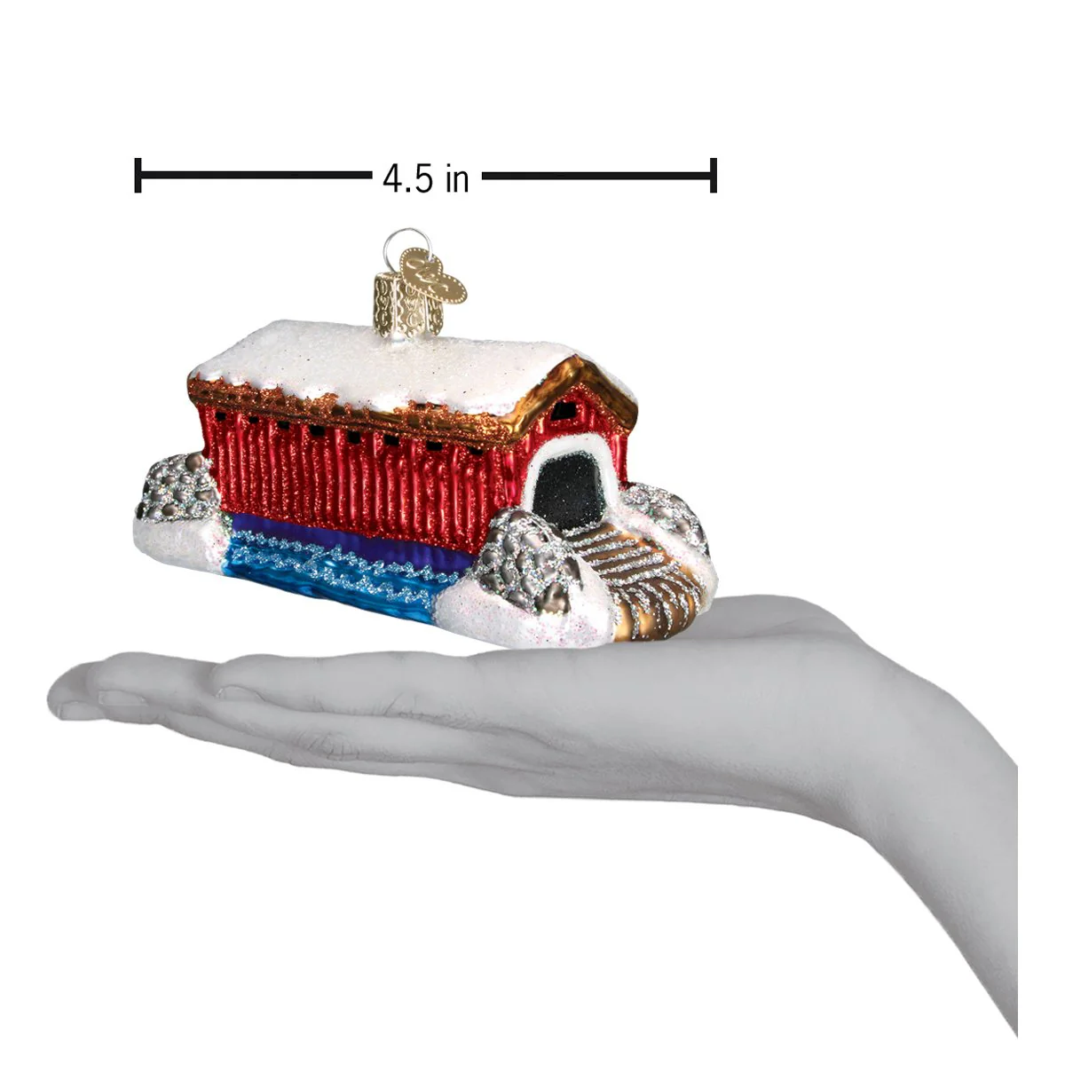Covered Bridge Ornament - Image 4