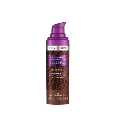 COVERGIRL Simply Ageless Skin Perfector Essence Foundation 80 Deep 1 fl oz - Imperfect Container - Image 3