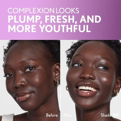 COVERGIRL Simply Ageless Skin Perfector Essence Foundation 80 Deep 1 fl oz - Imperfect Container - Image 7