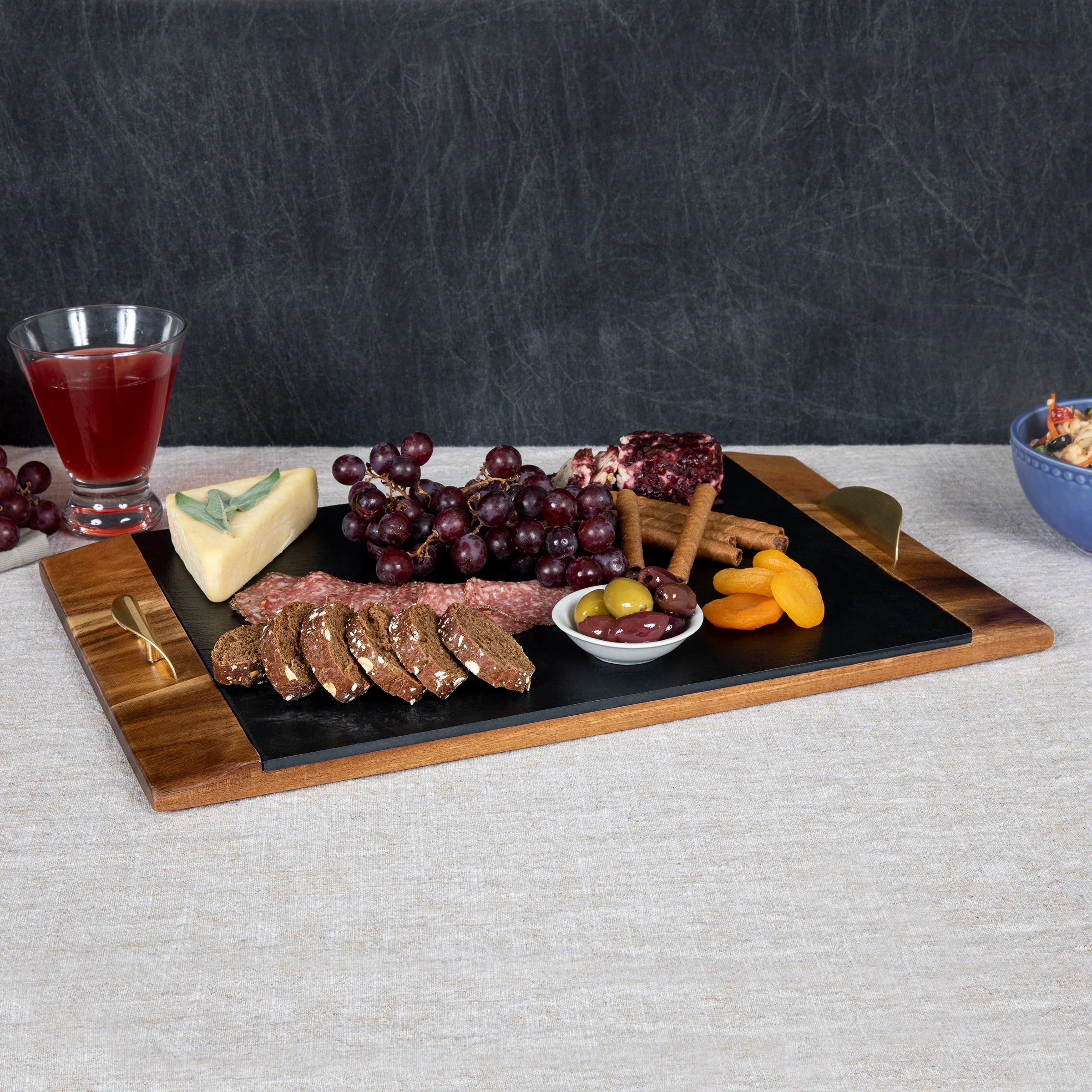 Covina Acacia and Slate Serving Tray - Image 2